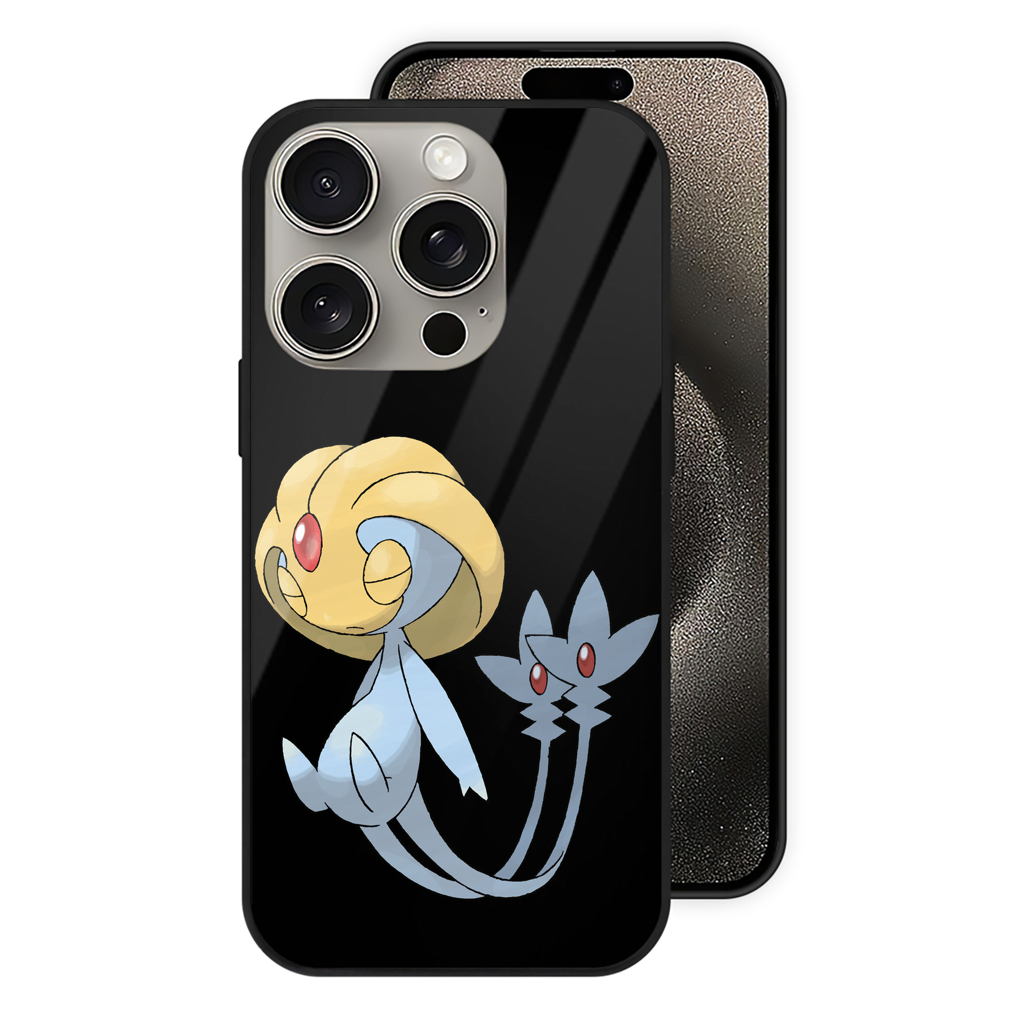 （画像用） ポケットモンスター Pokémon 【iPhone15Pro対応】スマホケース 耐衝撃＆黄変防止 背面ガラス