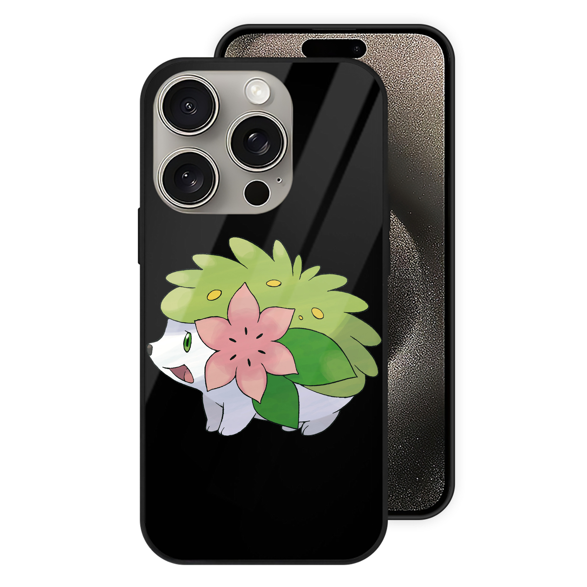 （画像用） ポケットモンスター Pokémon 【iPhone15Pro対応】スマホケース 耐衝撃＆黄変防止 背面ガラス