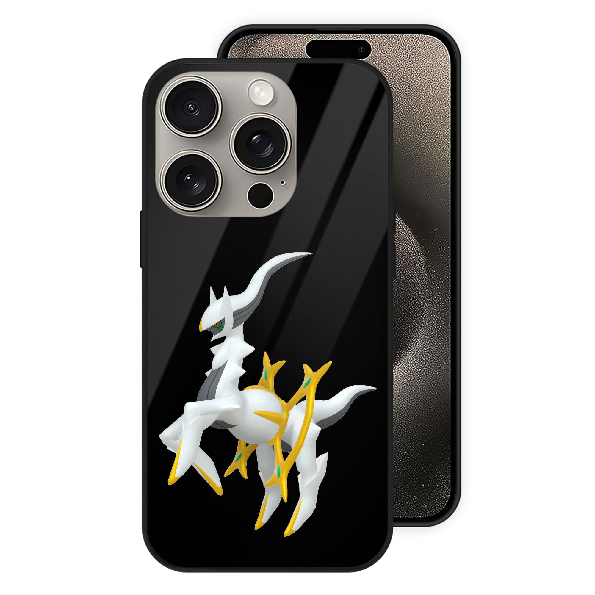（画像用） ポケットモンスター Pokémon 【iPhone15Pro対応】スマホケース 耐衝撃＆黄変防止 背面ガラス