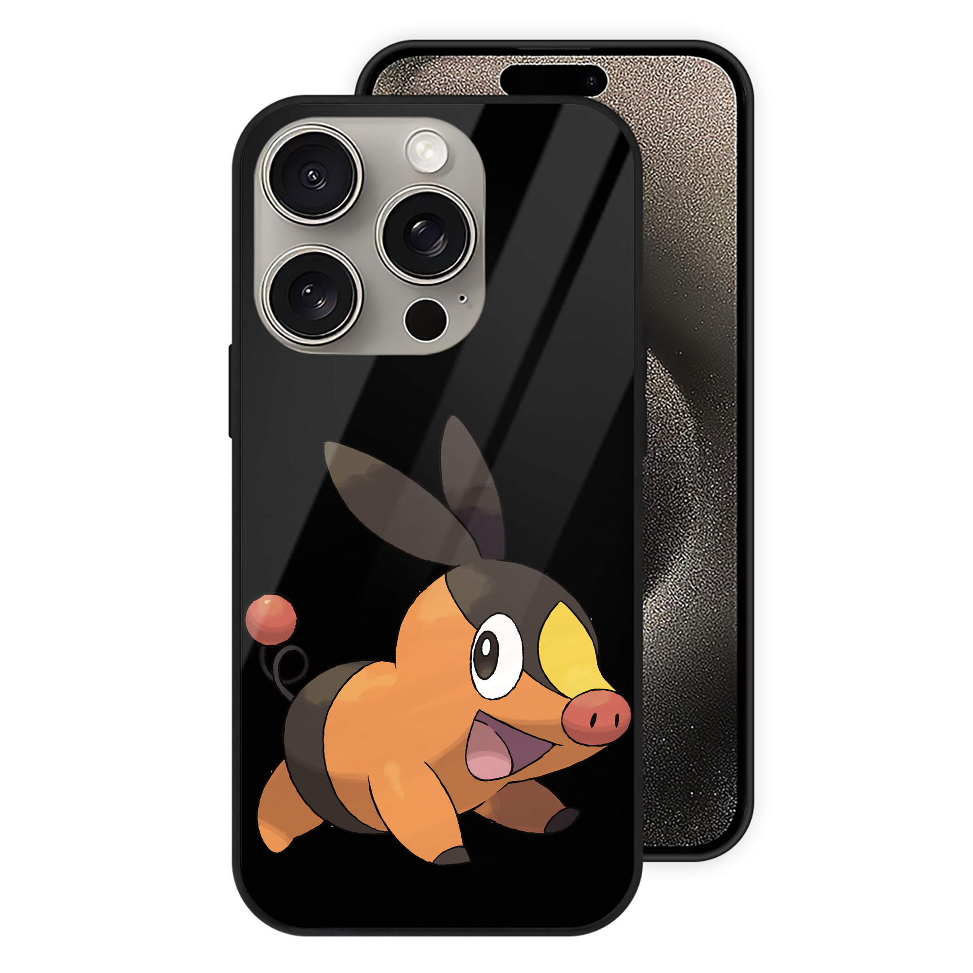 （画像用） ポケットモンスター Pokémon 【iPhone15Pro対応】スマホケース 耐衝撃＆黄変防止 背面ガラス