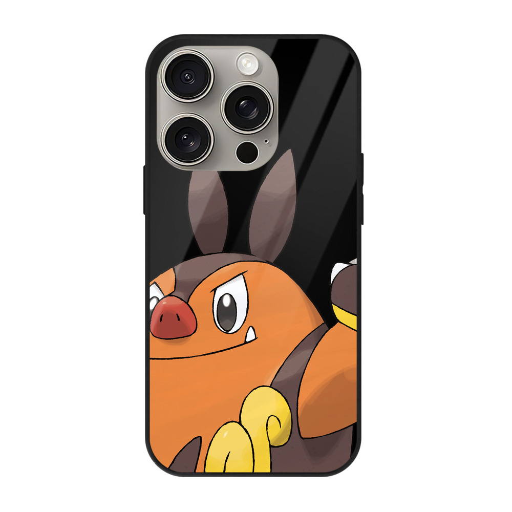 （画像用） ポケットモンスター Pokémon 【iPhone15Pro対応】スマホケース 耐衝撃＆黄変防止 背面ガラス