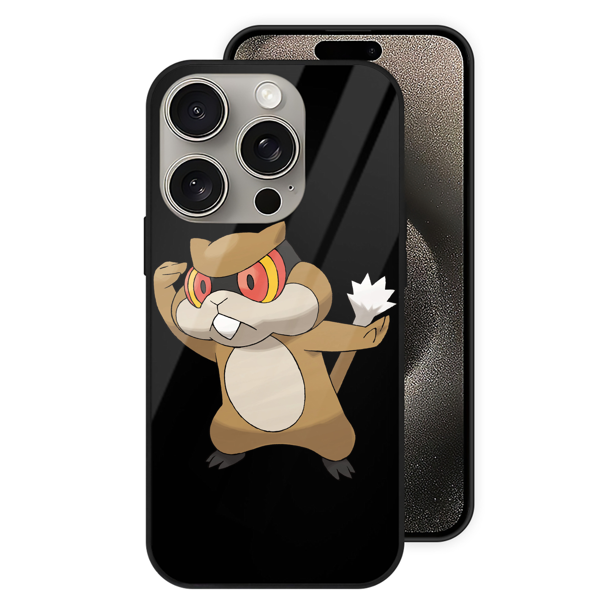 （画像用） ポケットモンスター Pokémon 【iPhone15Pro対応】スマホケース 耐衝撃＆黄変防止 背面ガラス