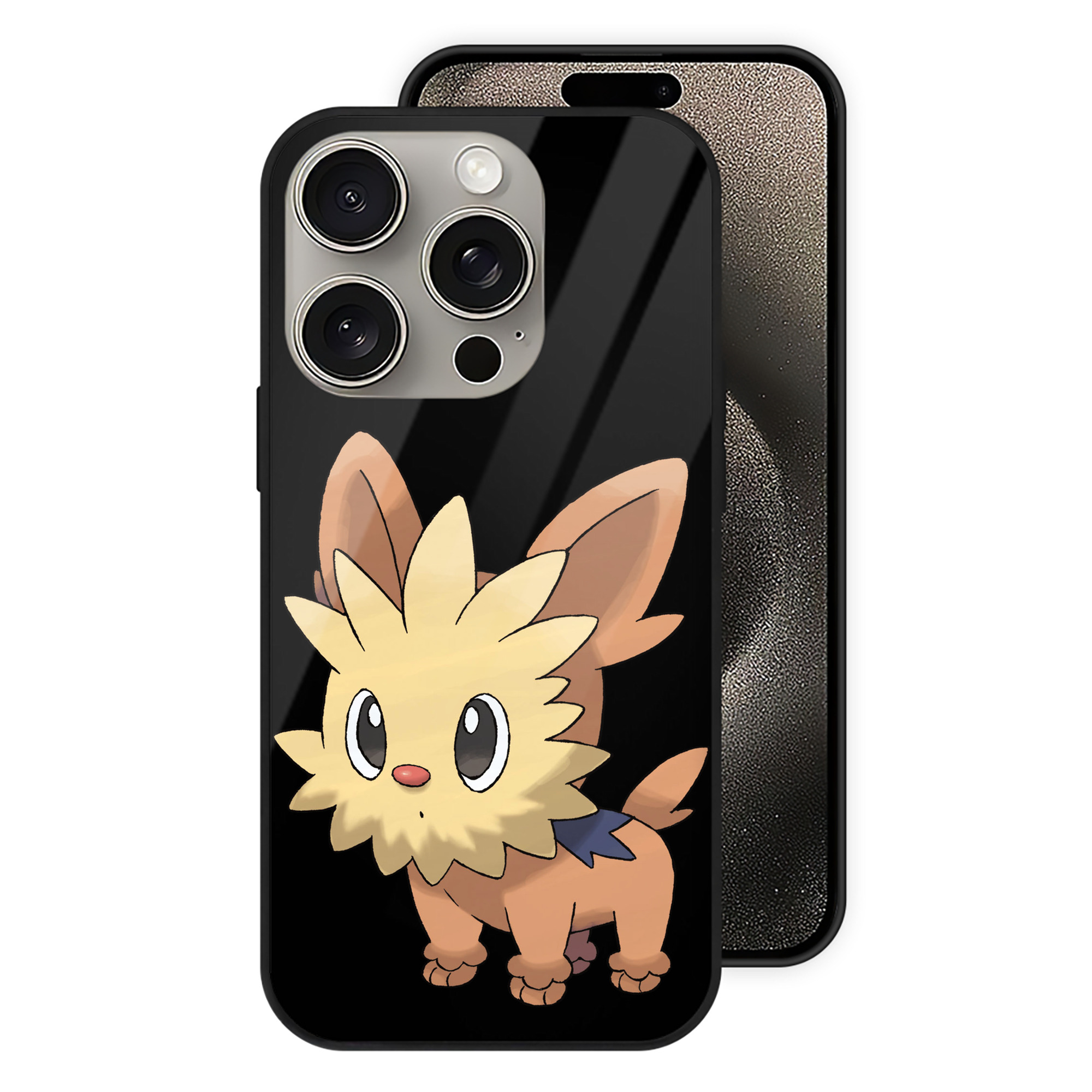 （画像用） ポケットモンスター Pokémon 【iPhone15Pro対応】スマホケース 耐衝撃＆黄変防止 背面ガラス