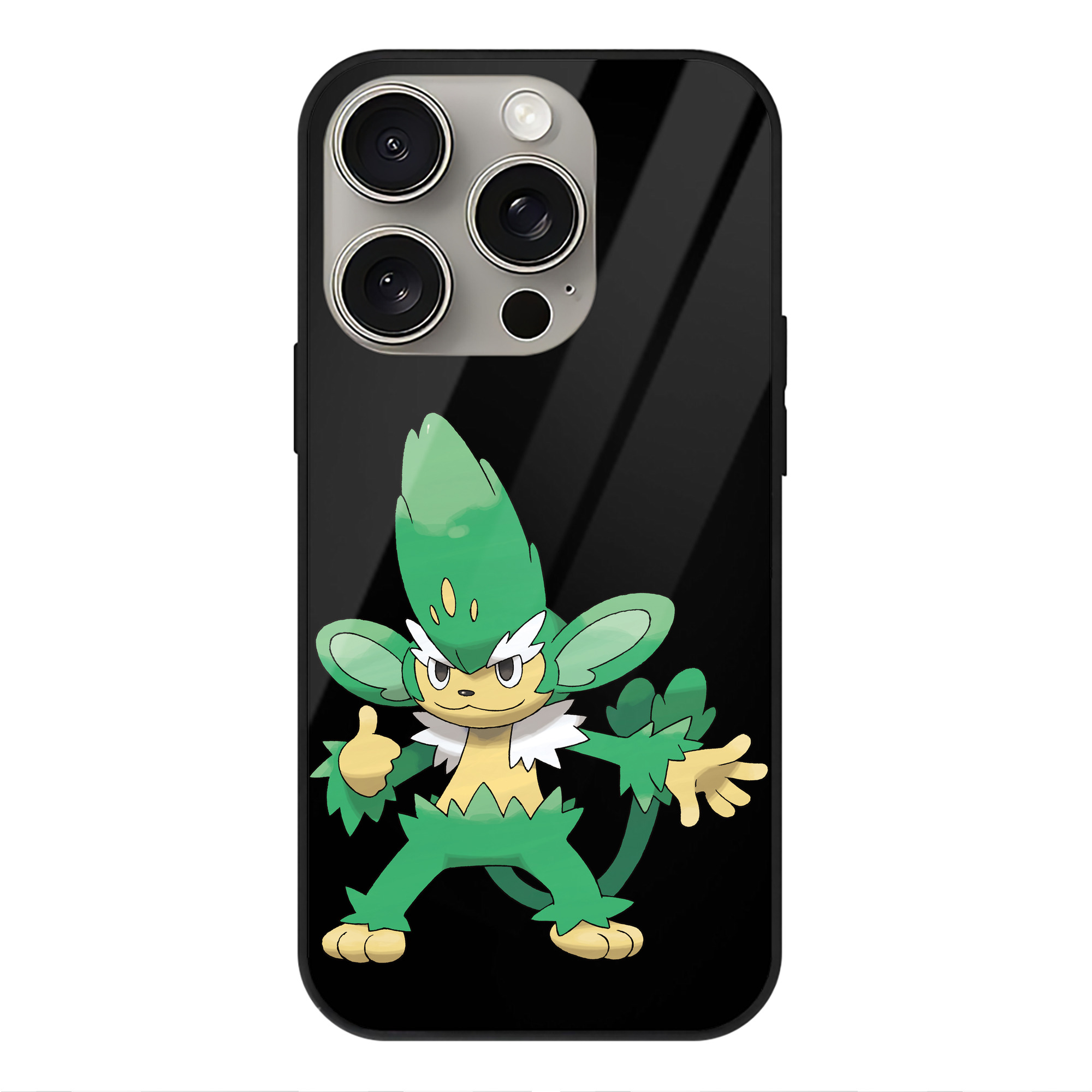 （画像用） ポケットモンスター Pokémon 【iPhone15Pro対応】スマホケース 耐衝撃＆黄変防止 背面ガラス