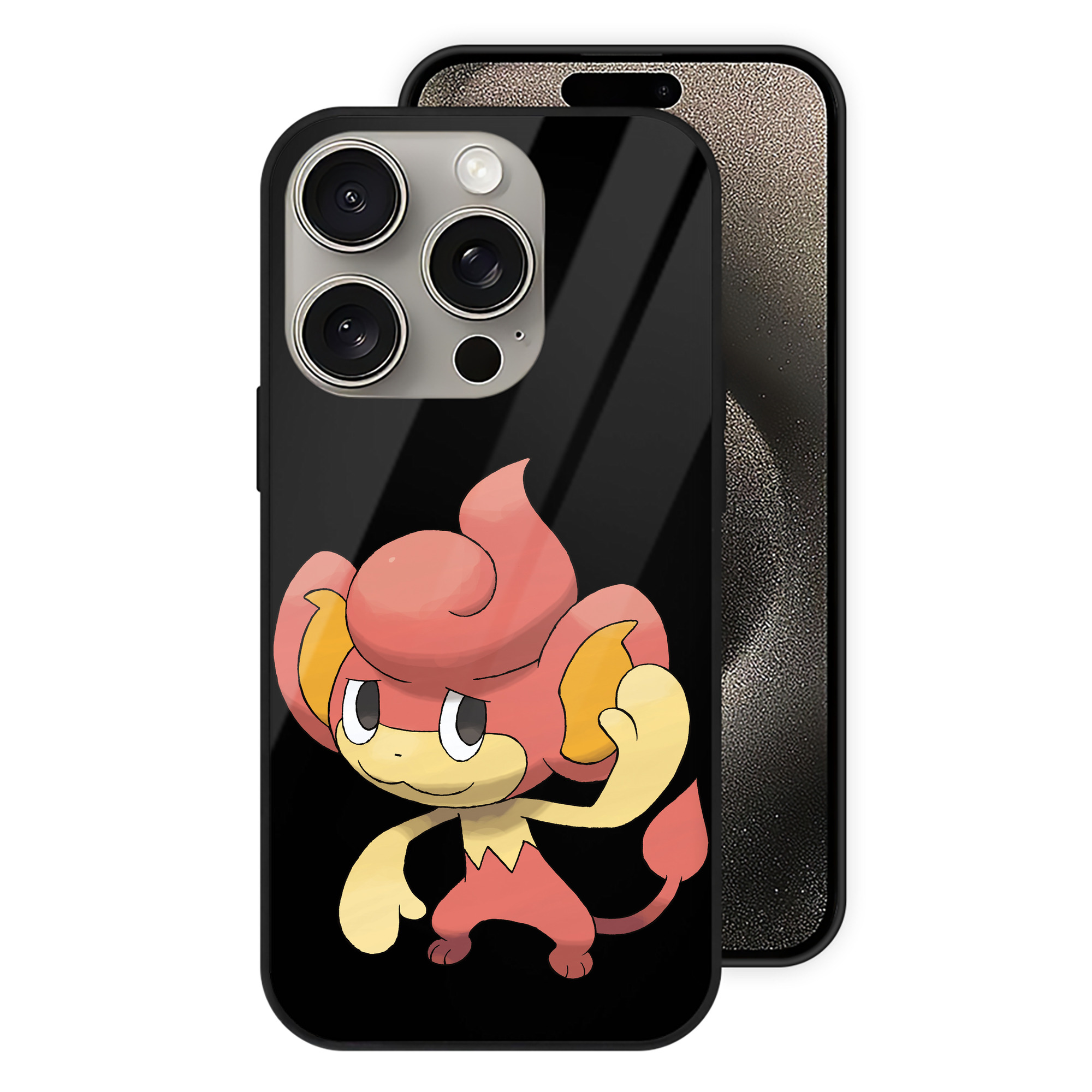 （画像用） ポケットモンスター Pokémon 【iPhone15Pro対応】スマホケース 耐衝撃＆黄変防止 背面ガラス