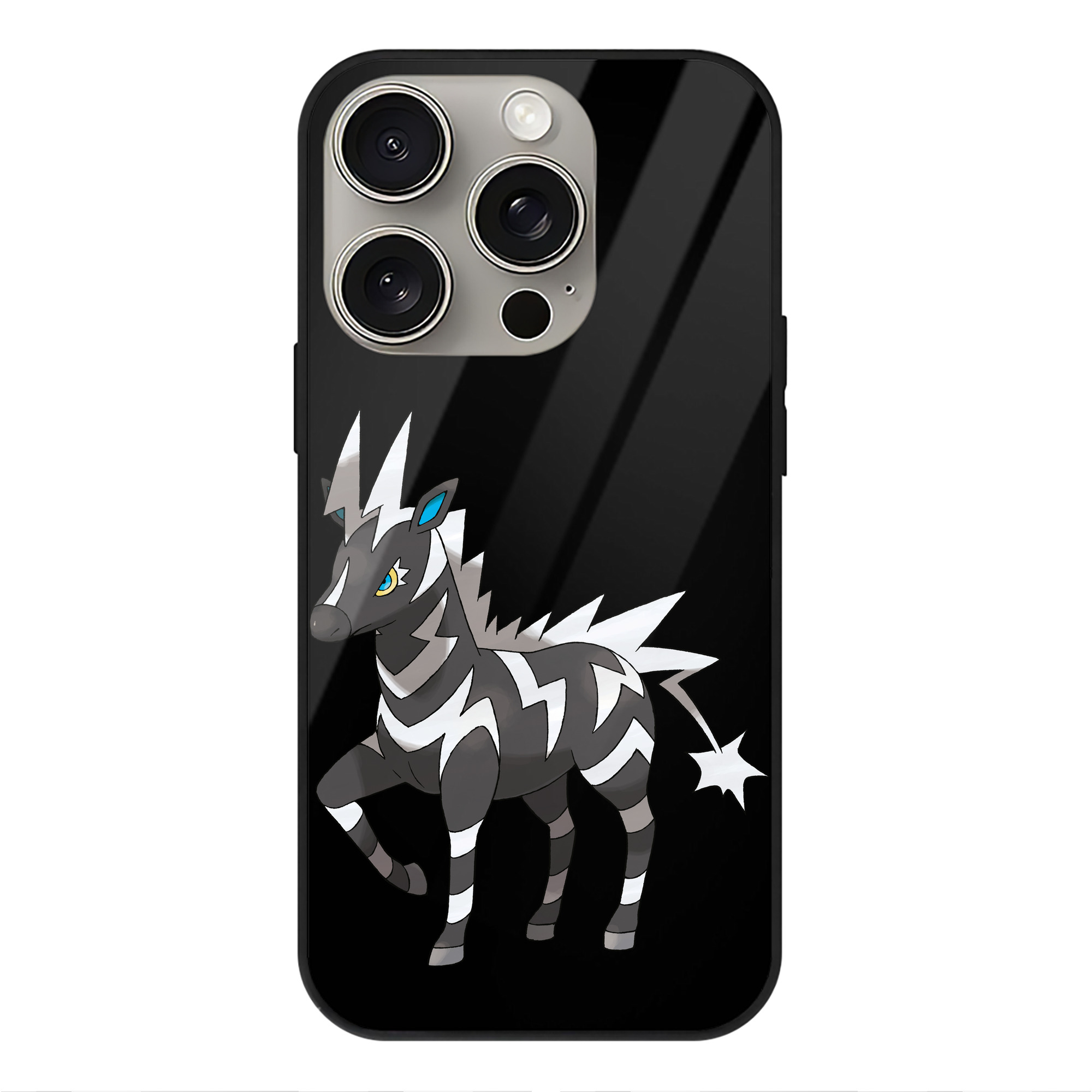 （画像用） ポケットモンスター Pokémon 【iPhone15Pro対応】スマホケース 耐衝撃＆黄変防止 背面ガラス