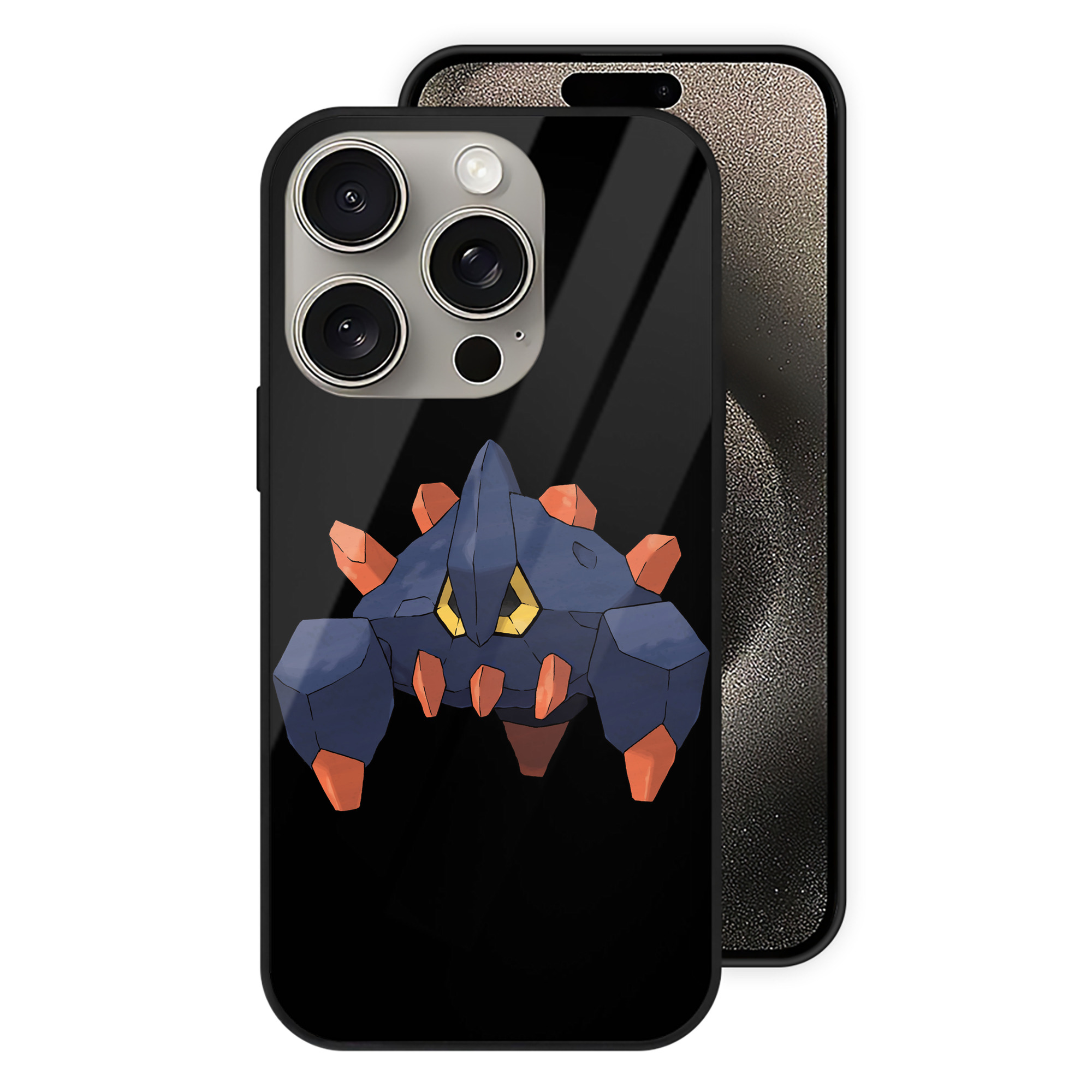 （画像用） ポケットモンスター Pokémon 【iPhone15Pro対応】スマホケース 耐衝撃＆黄変防止 背面ガラス