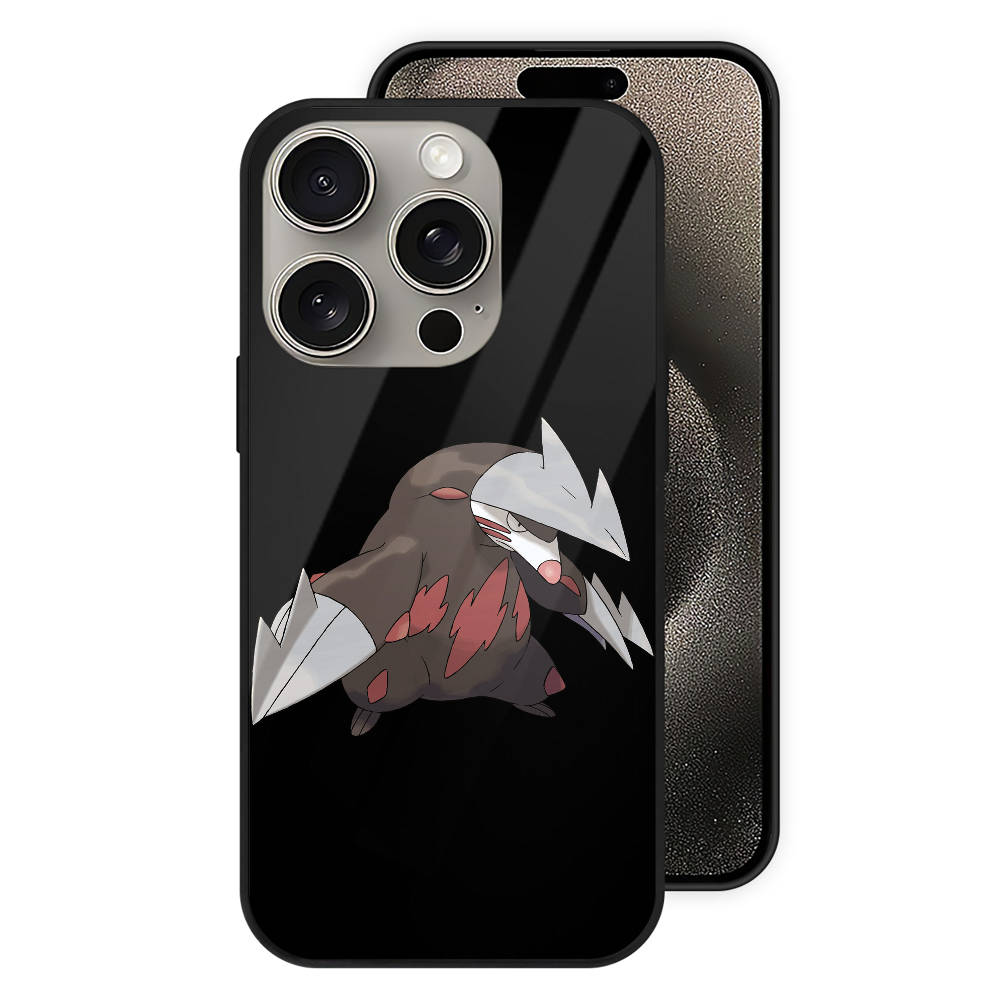 （画像用） ポケットモンスター Pokémon 【iPhone15Pro対応】スマホケース 耐衝撃＆黄変防止 背面ガラス