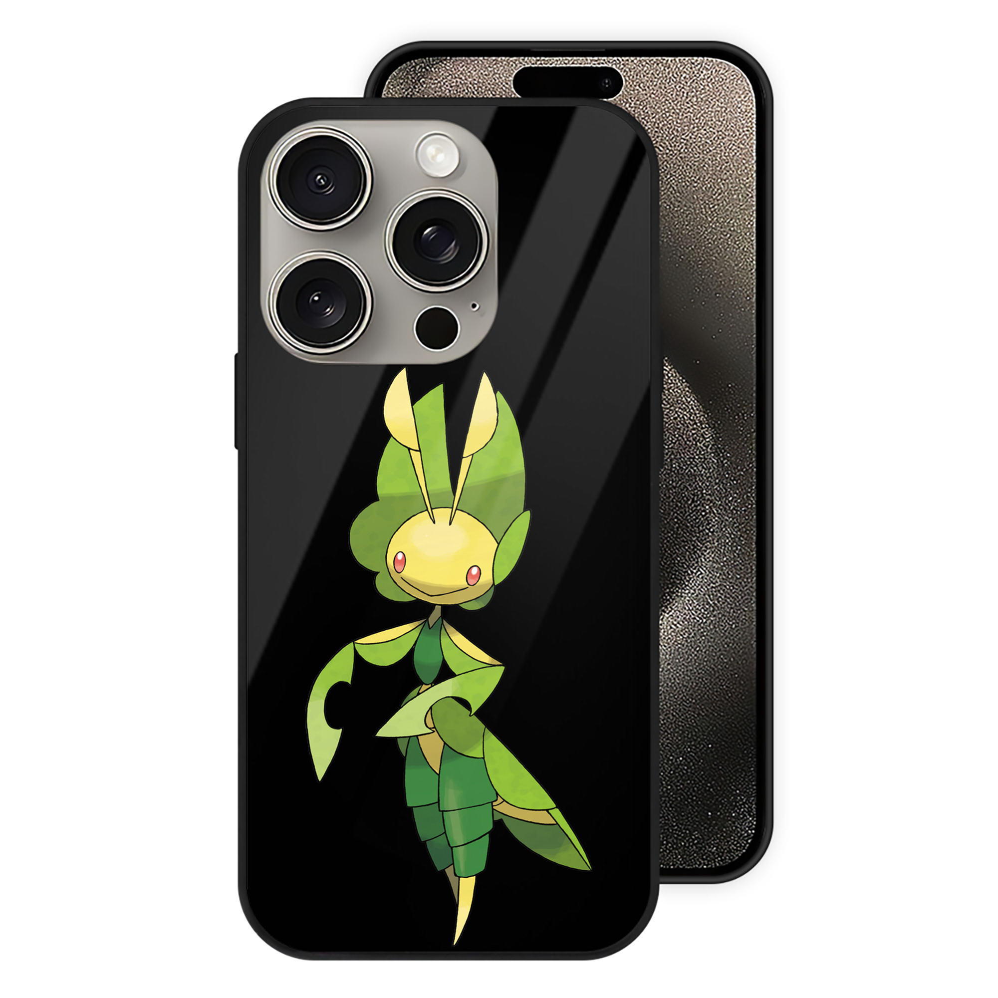 （画像用） ポケットモンスター Pokémon 【iPhone15Pro対応】スマホケース 耐衝撃＆黄変防止 背面ガラス