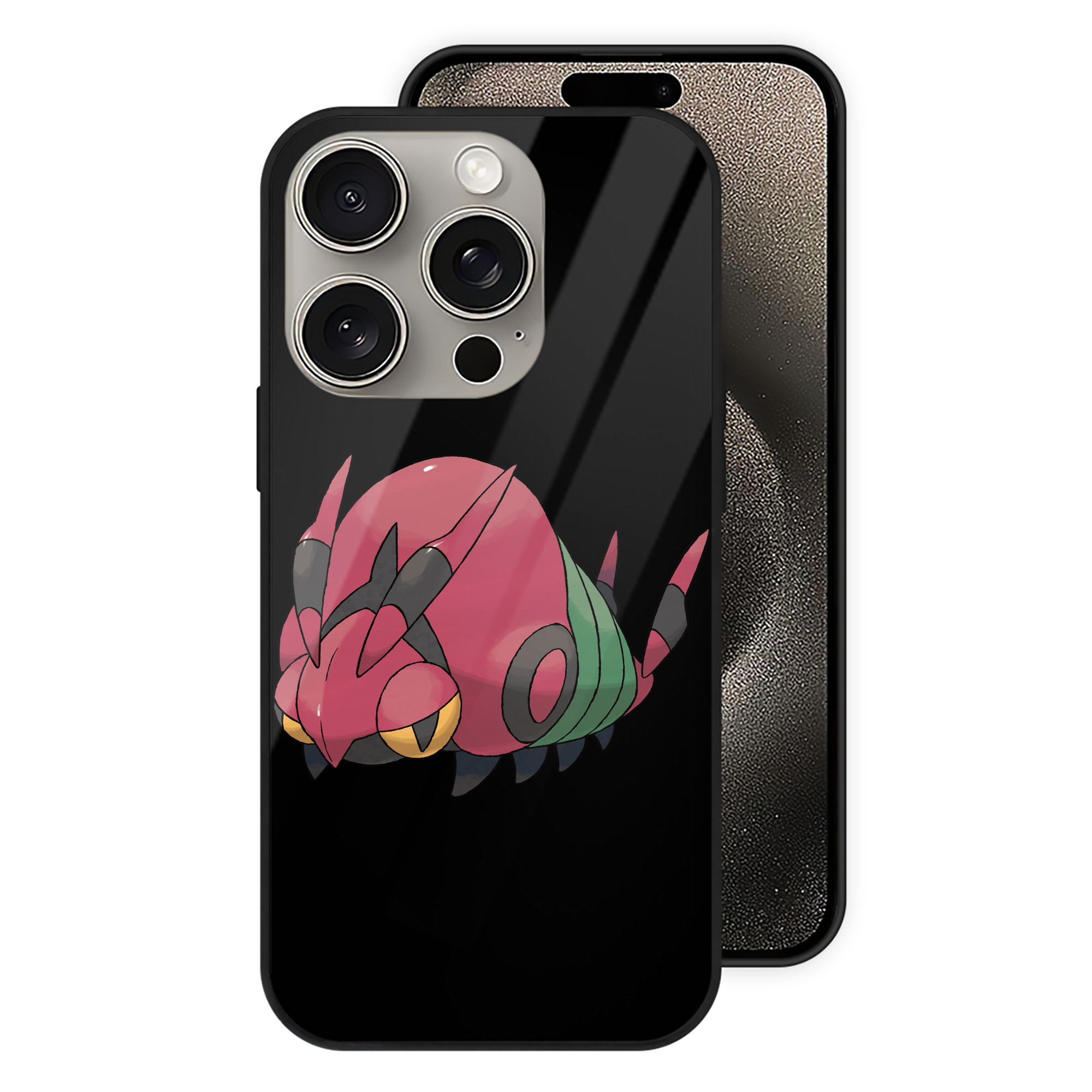 （画像用） ポケットモンスター Pokémon 【iPhone15Pro対応】スマホケース 耐衝撃＆黄変防止 背面ガラス