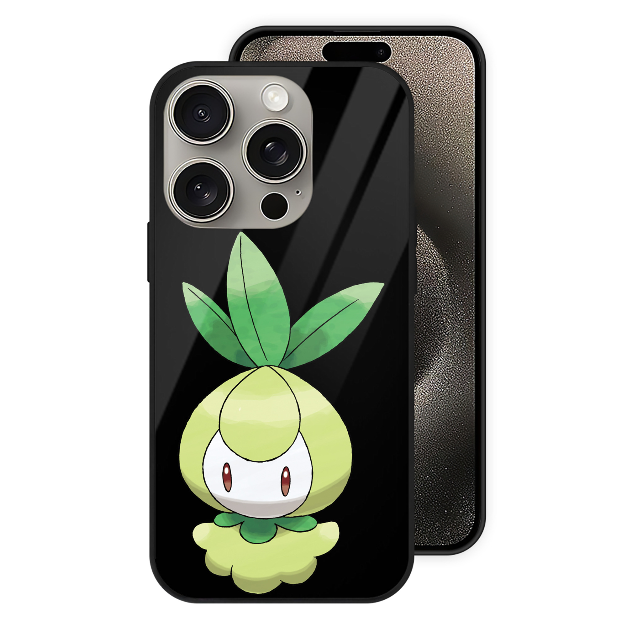 （画像用） ポケットモンスター Pokémon 【iPhone15Pro対応】スマホケース 耐衝撃＆黄変防止 背面ガラス
