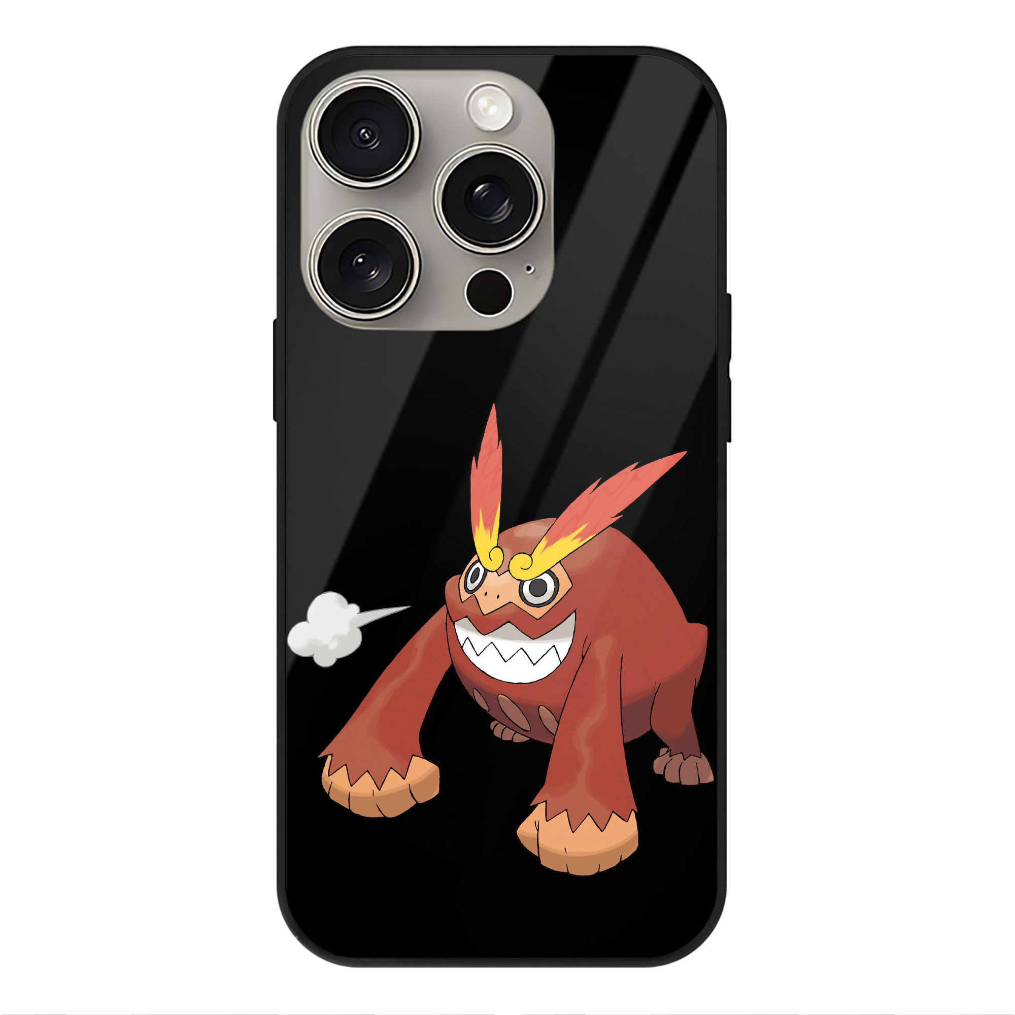 （画像用） ポケットモンスター Pokémon 【iPhone15Pro対応】スマホケース 耐衝撃＆黄変防止 背面ガラス