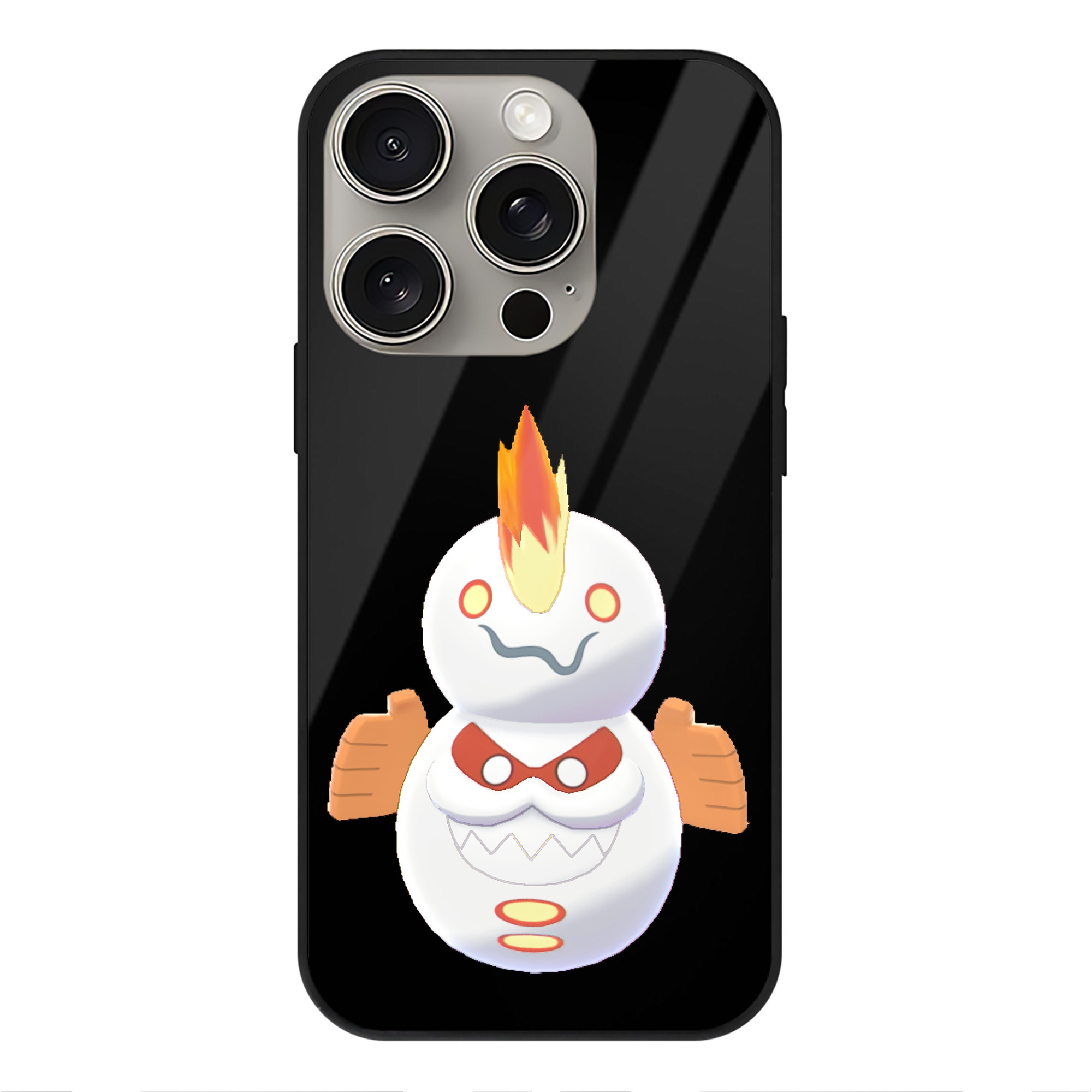 （画像用） ポケットモンスター Pokémon 【iPhone15Pro対応】スマホケース 耐衝撃＆黄変防止 背面ガラス