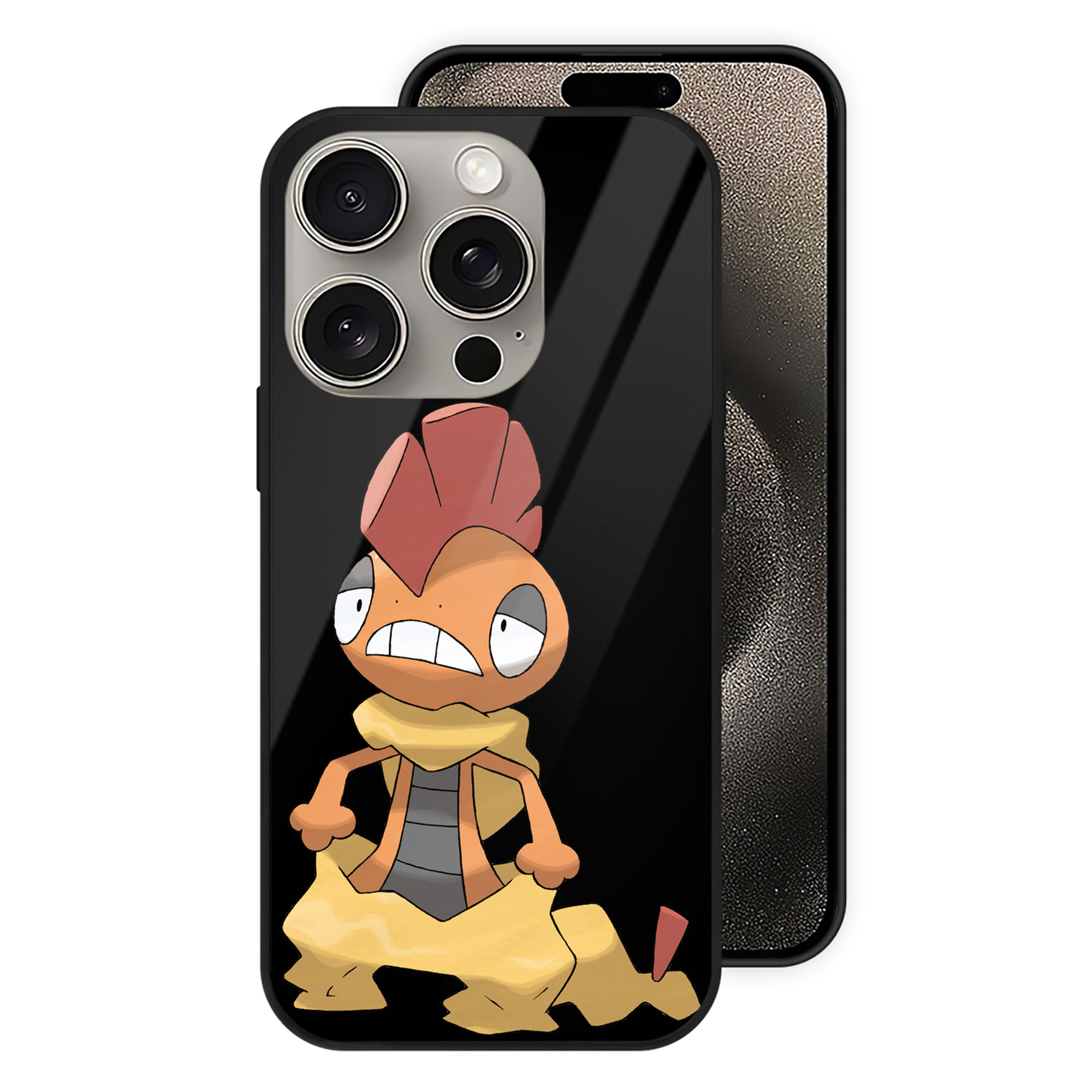 （画像用） ポケットモンスター Pokémon 【iPhone15Pro対応】スマホケース 耐衝撃＆黄変防止 背面ガラス