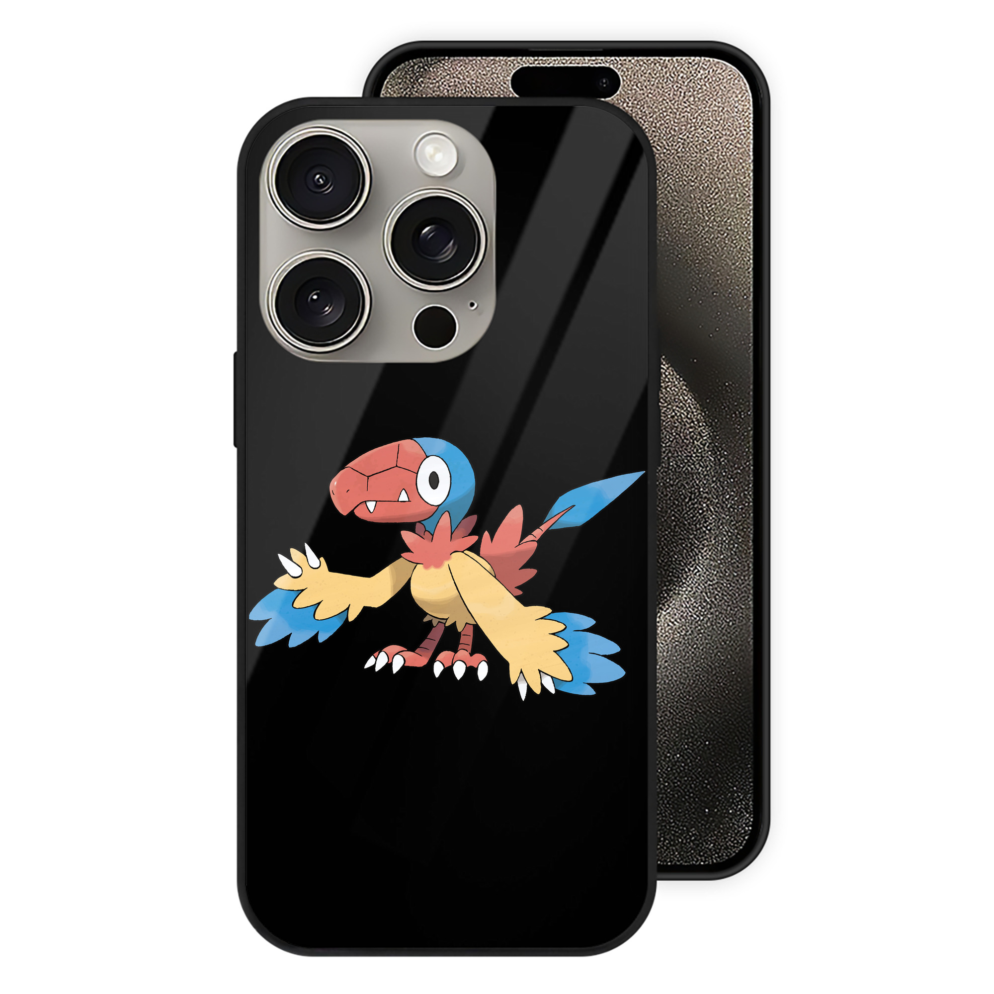 （画像用） ポケットモンスター Pokémon 【iPhone15Pro対応】スマホケース 耐衝撃＆黄変防止 背面ガラス