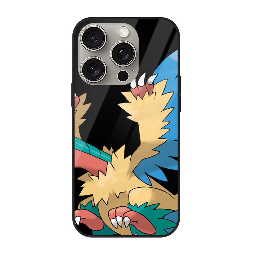 （画像用） ポケットモンスター Pokémon 【iPhone15Pro対応】スマホケース 耐衝撃＆黄変防止 背面ガラス