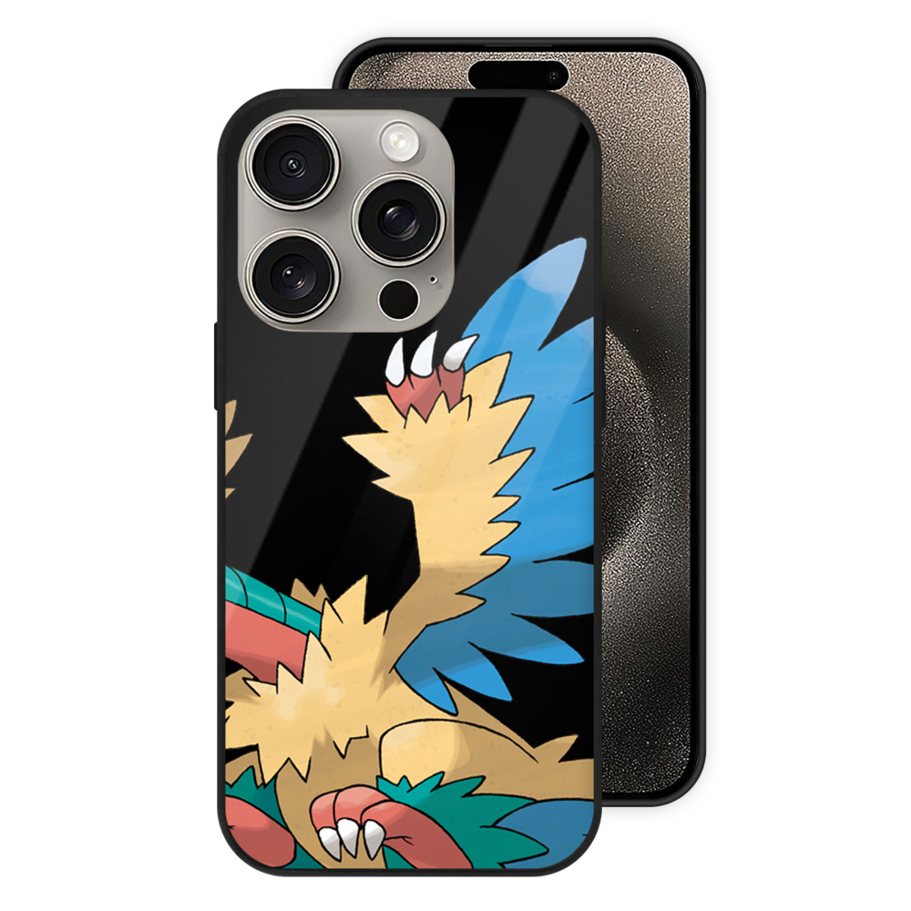 （画像用） ポケットモンスター Pokémon 【iPhone15Pro対応】スマホケース 耐衝撃＆黄変防止 背面ガラス