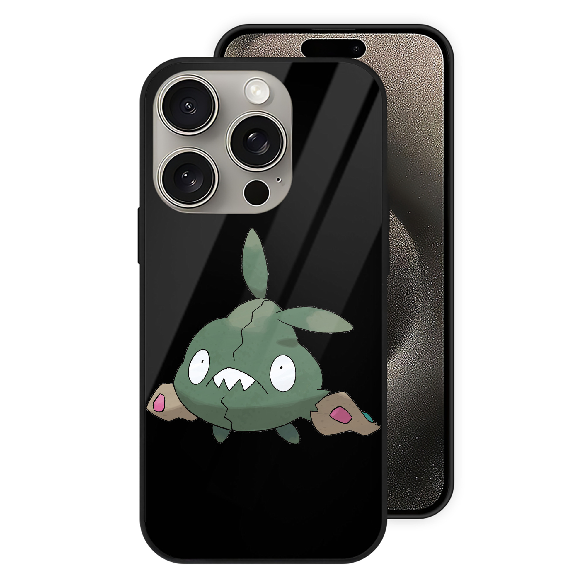 （画像用） ポケットモンスター Pokémon 【iPhone15Pro対応】スマホケース 耐衝撃＆黄変防止 背面ガラス