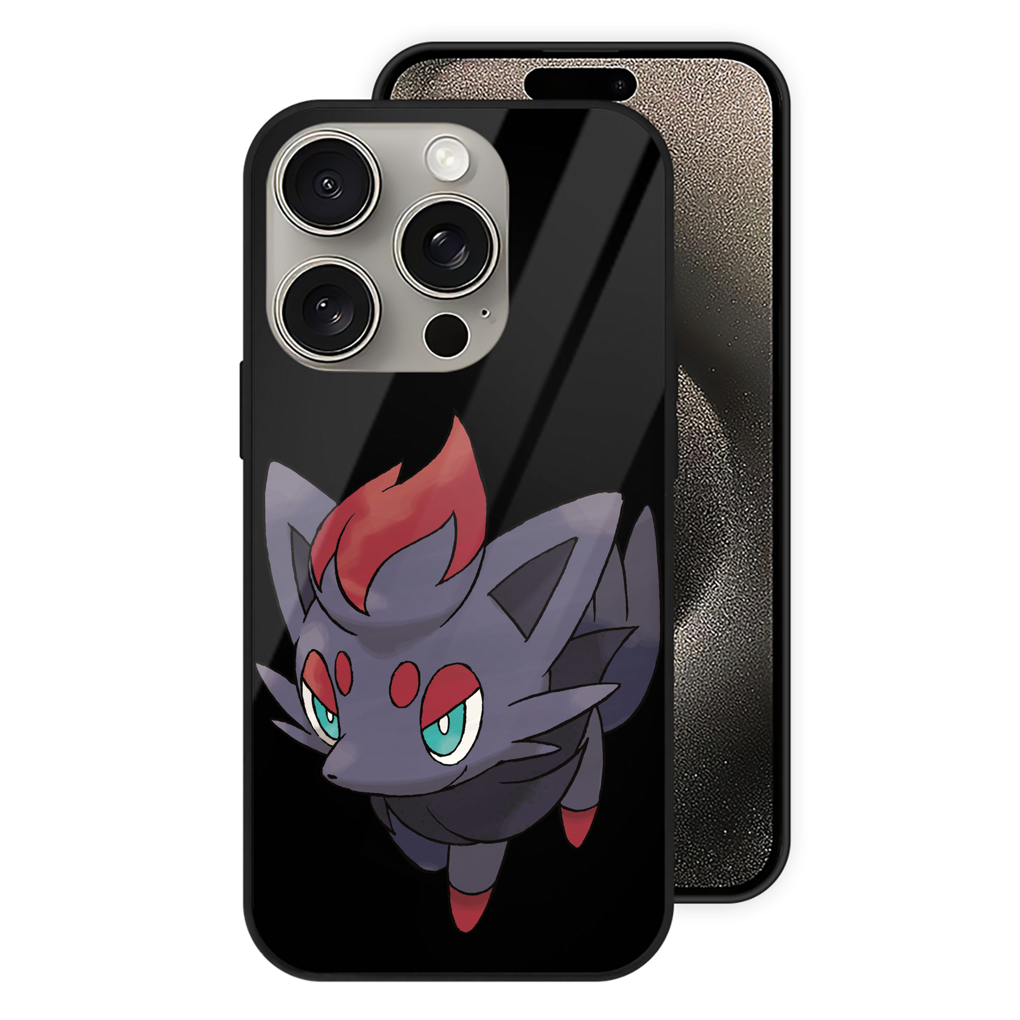 （画像用） ポケットモンスター Pokémon 【iPhone15Pro対応】スマホケース 耐衝撃＆黄変防止 背面ガラス