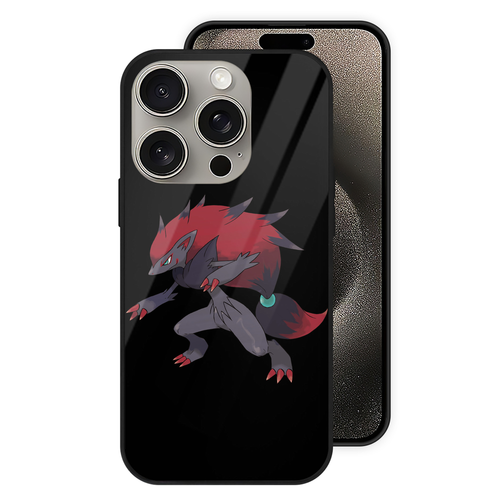 （画像用） ポケットモンスター Pokémon 【iPhone15Pro対応】スマホケース 耐衝撃＆黄変防止 背面ガラス