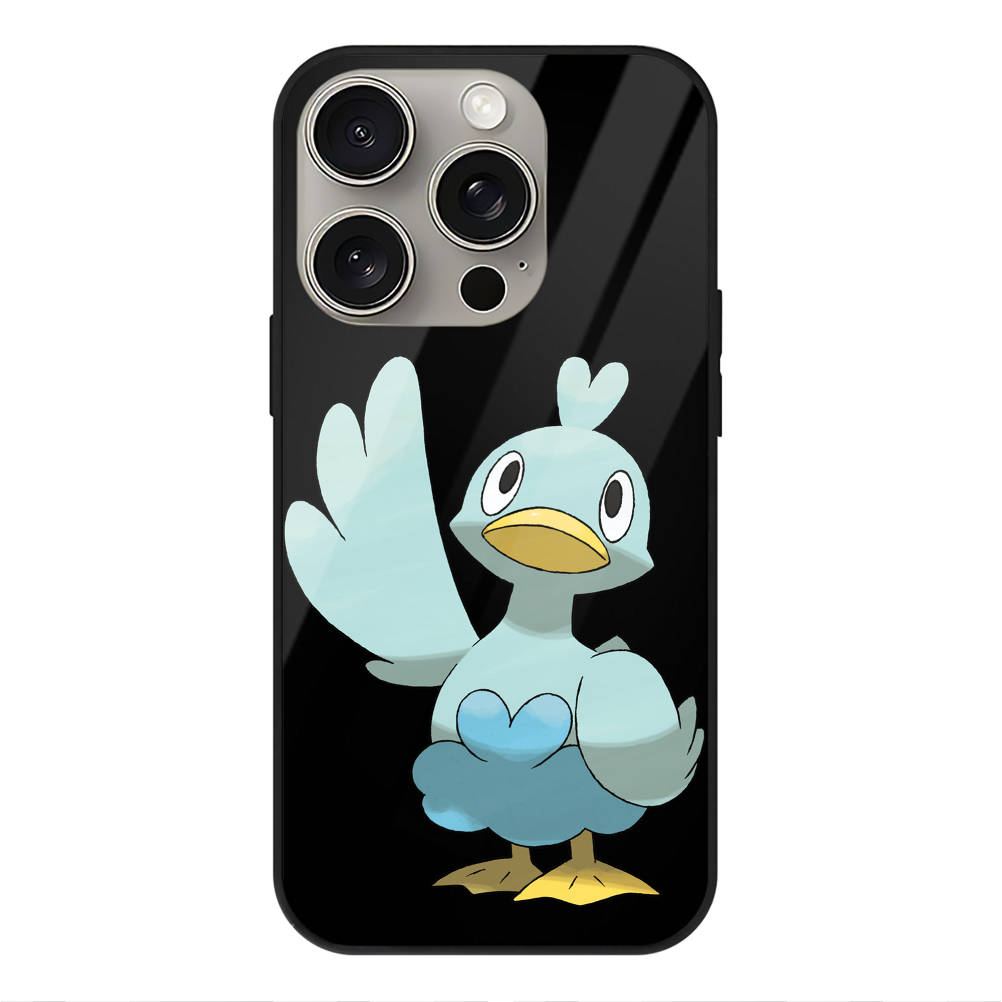 （画像用） ポケットモンスター Pokémon 【iPhone15Pro対応】スマホケース 耐衝撃＆黄変防止 背面ガラス