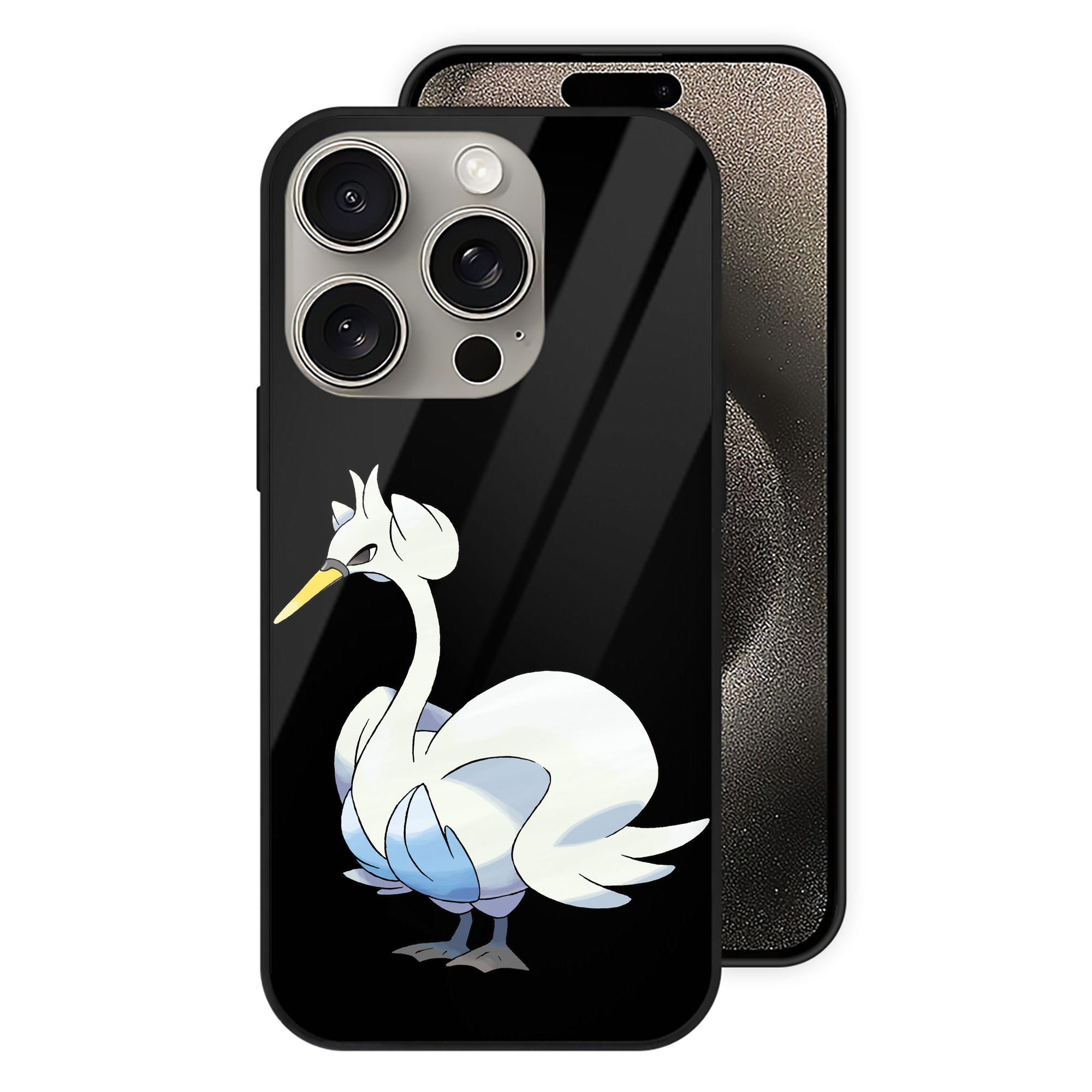 （画像用） ポケットモンスター Pokémon 【iPhone15Pro対応】スマホケース 耐衝撃＆黄変防止 背面ガラス