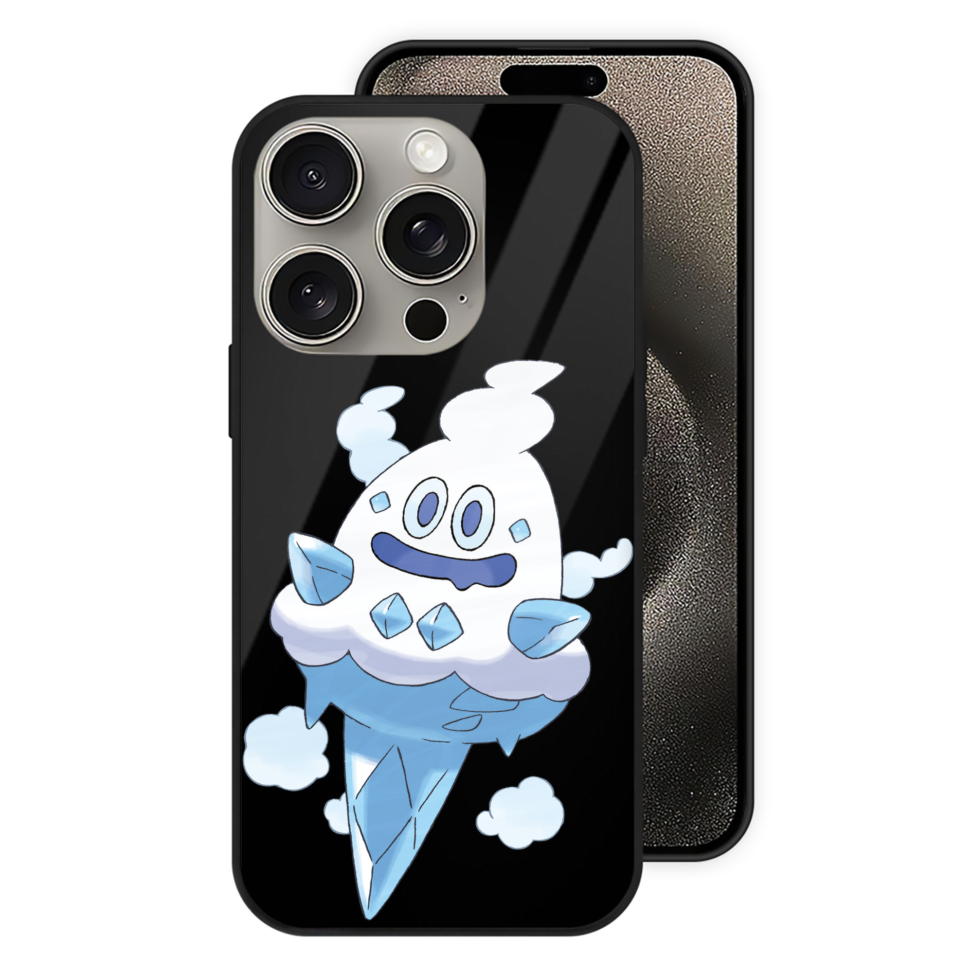 （画像用） ポケットモンスター Pokémon 【iPhone15Pro対応】スマホケース 耐衝撃＆黄変防止 背面ガラス