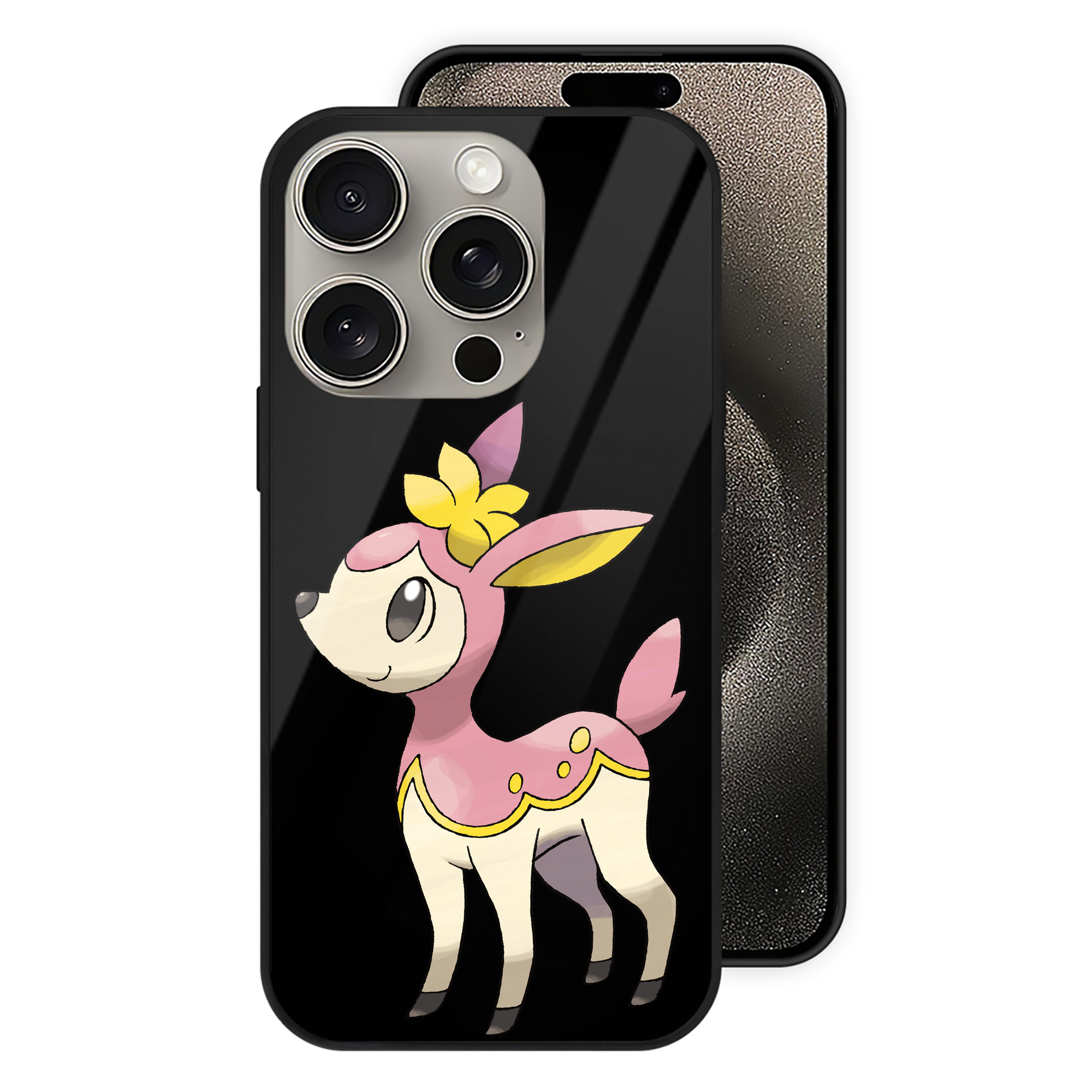 （画像用） ポケットモンスター Pokémon 【iPhone15Pro対応】スマホケース 耐衝撃＆黄変防止 背面ガラス