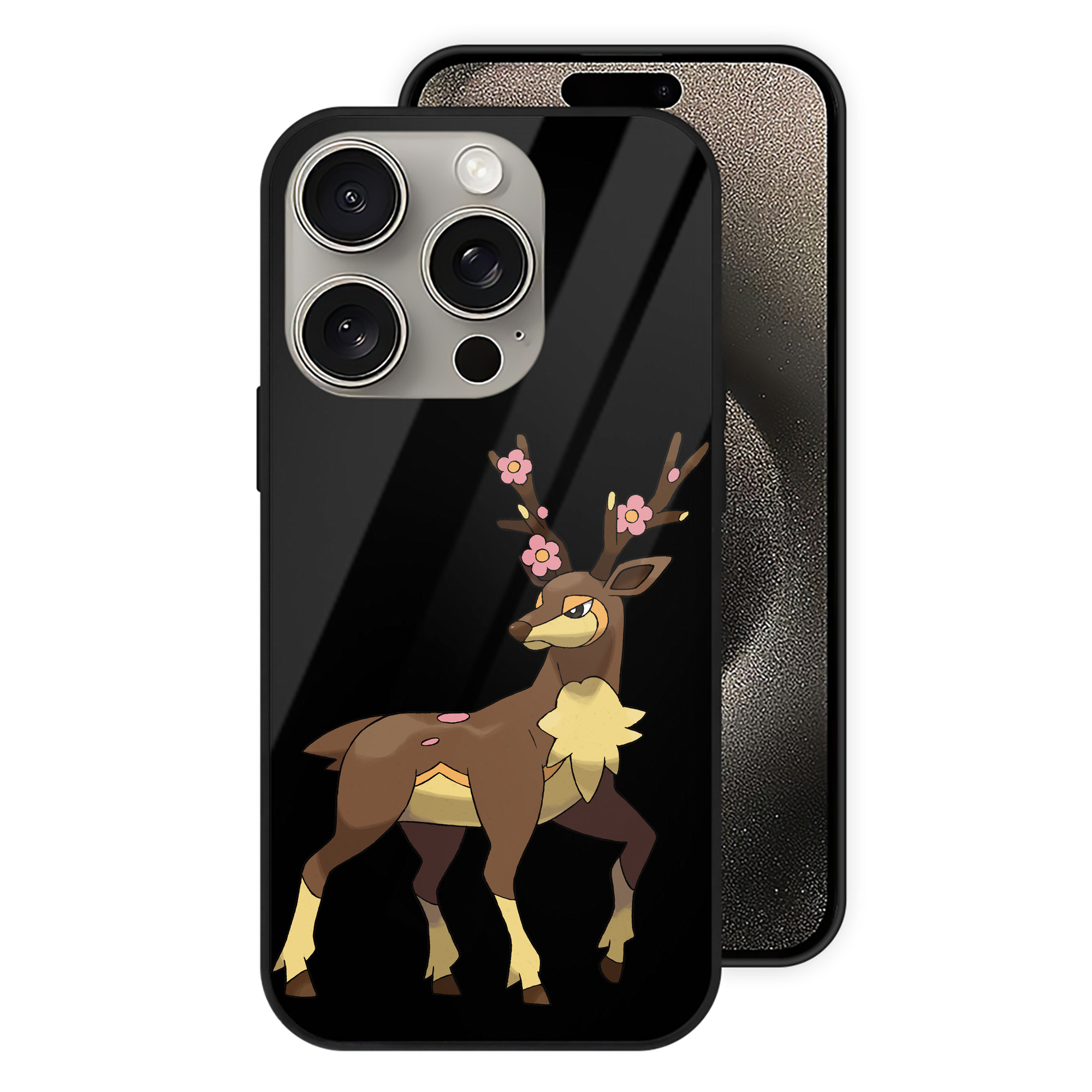（画像用） ポケットモンスター Pokémon 【iPhone15Pro対応】スマホケース 耐衝撃＆黄変防止 背面ガラス