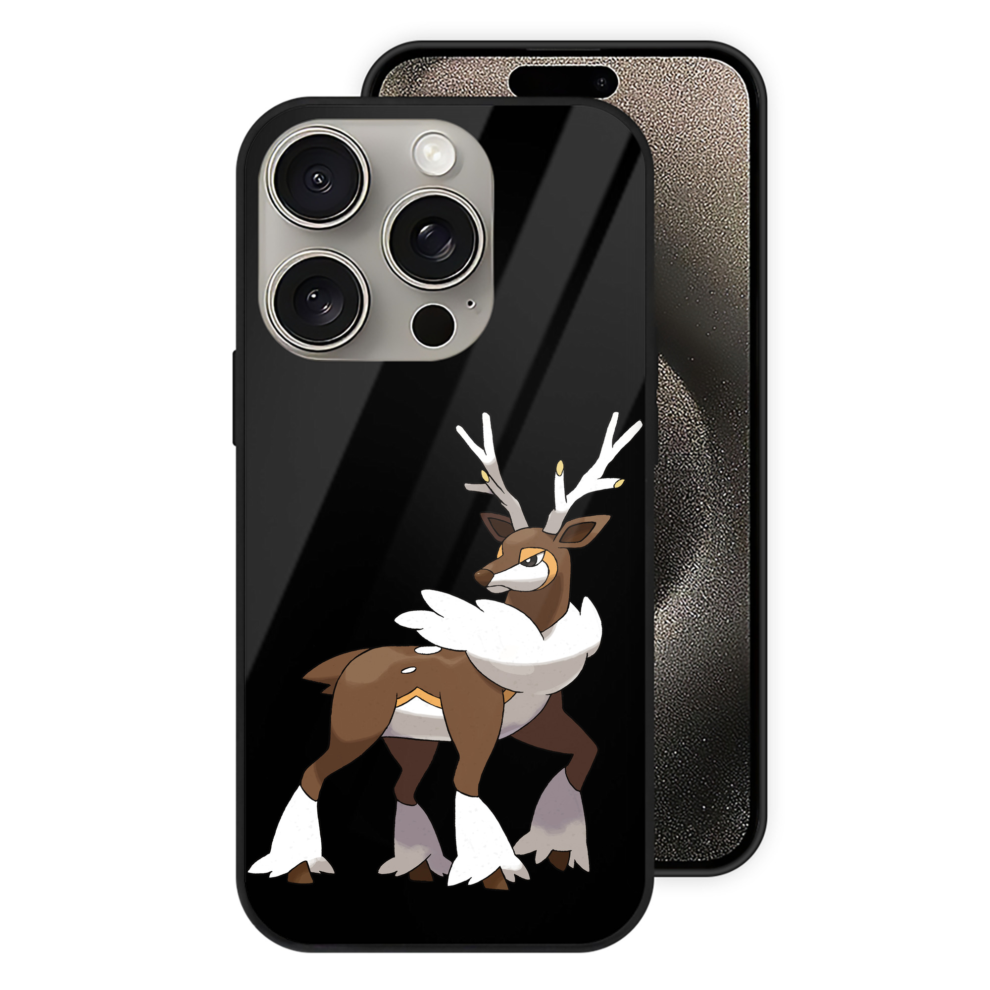 （画像用） ポケットモンスター Pokémon 【iPhone15Pro対応】スマホケース 耐衝撃＆黄変防止 背面ガラス