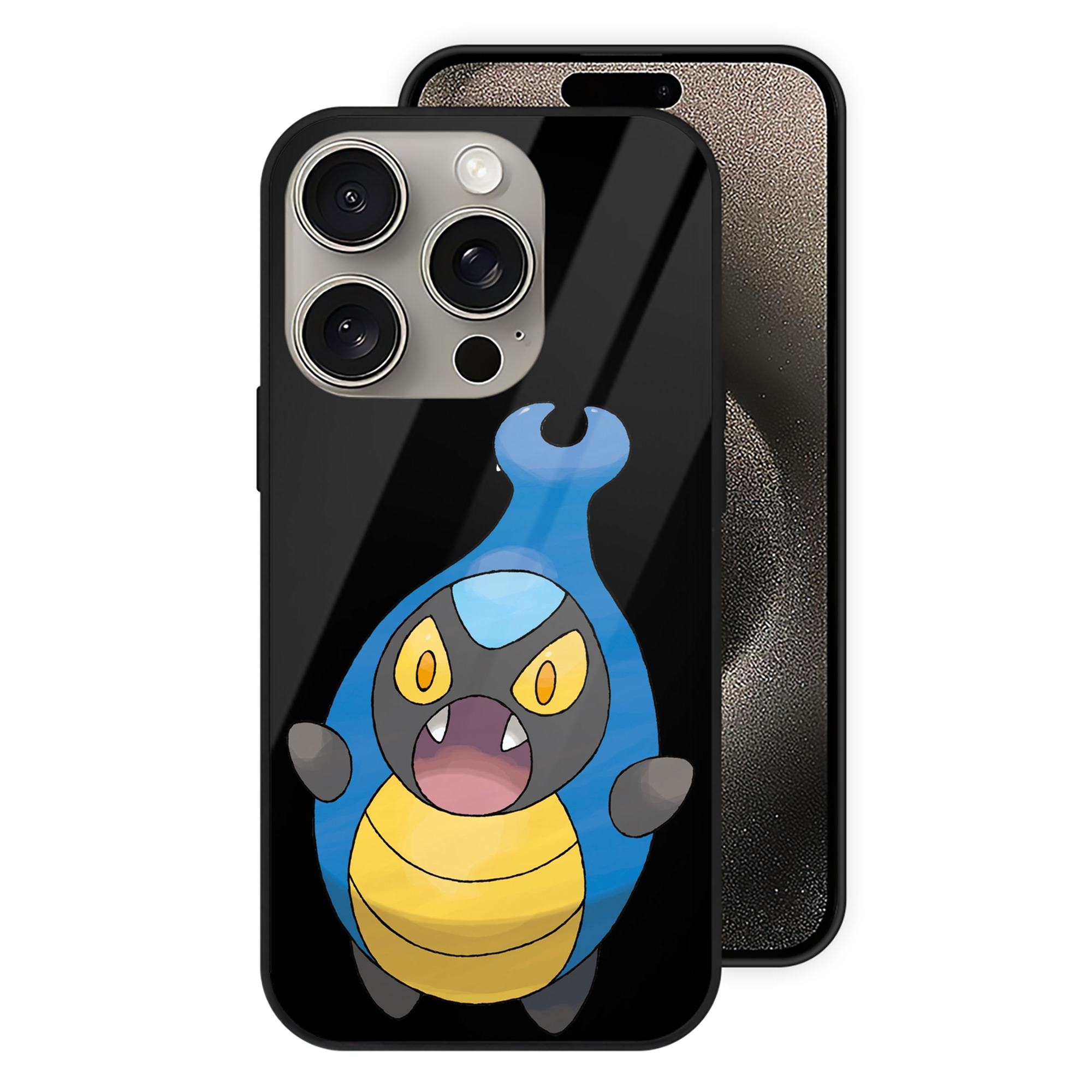 （画像用） ポケットモンスター Pokémon 【iPhone15Pro対応】スマホケース 耐衝撃＆黄変防止 背面ガラス