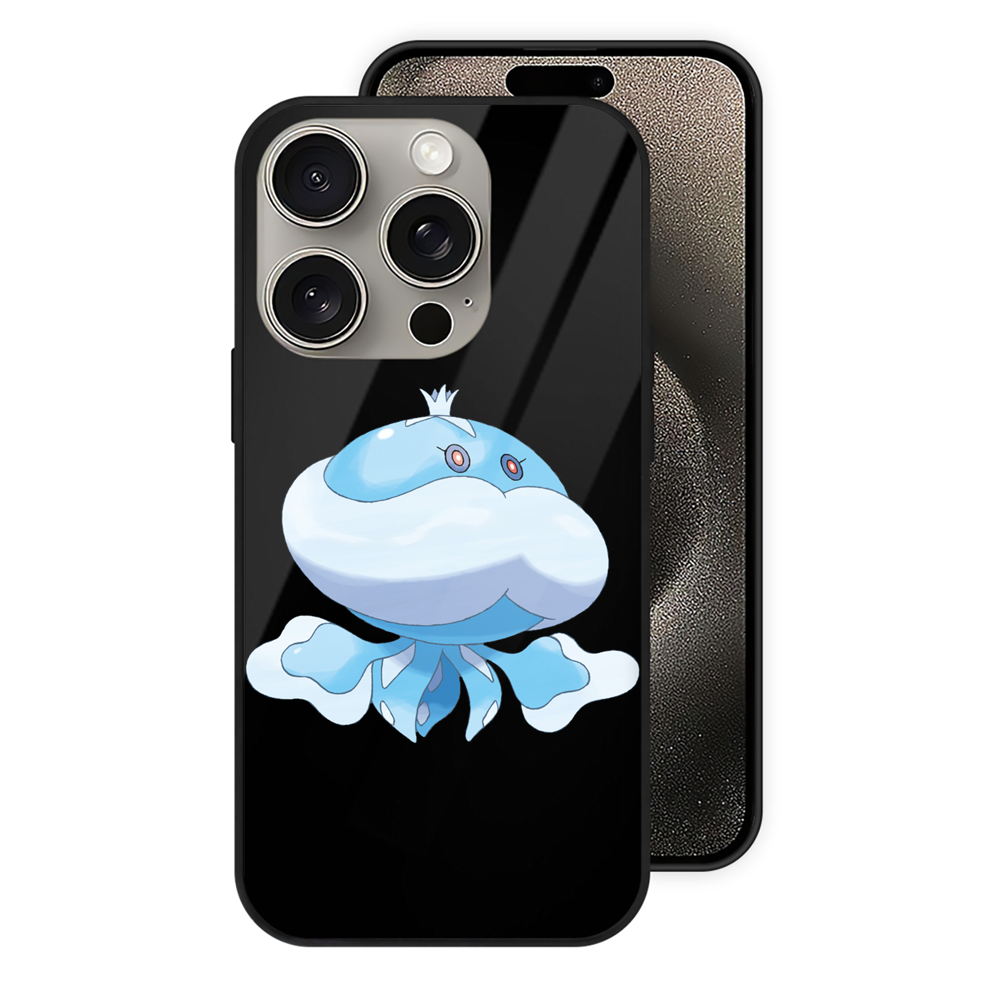 （画像用） ポケットモンスター Pokémon 【iPhone15Pro対応】スマホケース 耐衝撃＆黄変防止 背面ガラス
