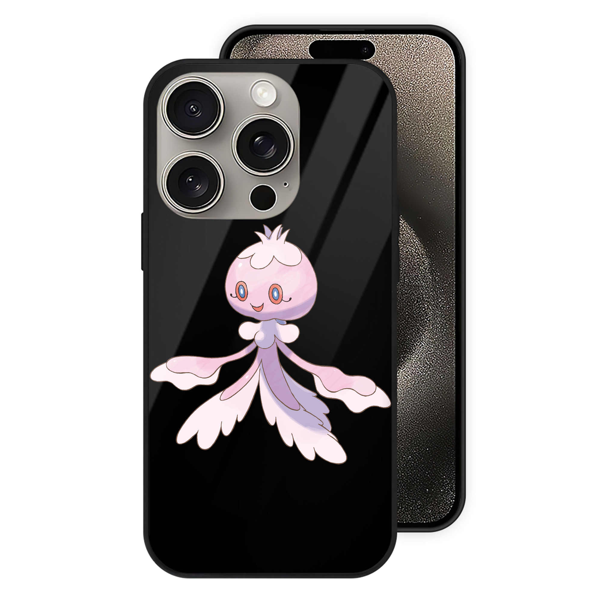 （画像用） ポケットモンスター Pokémon 【iPhone15Pro対応】スマホケース 耐衝撃＆黄変防止 背面ガラス