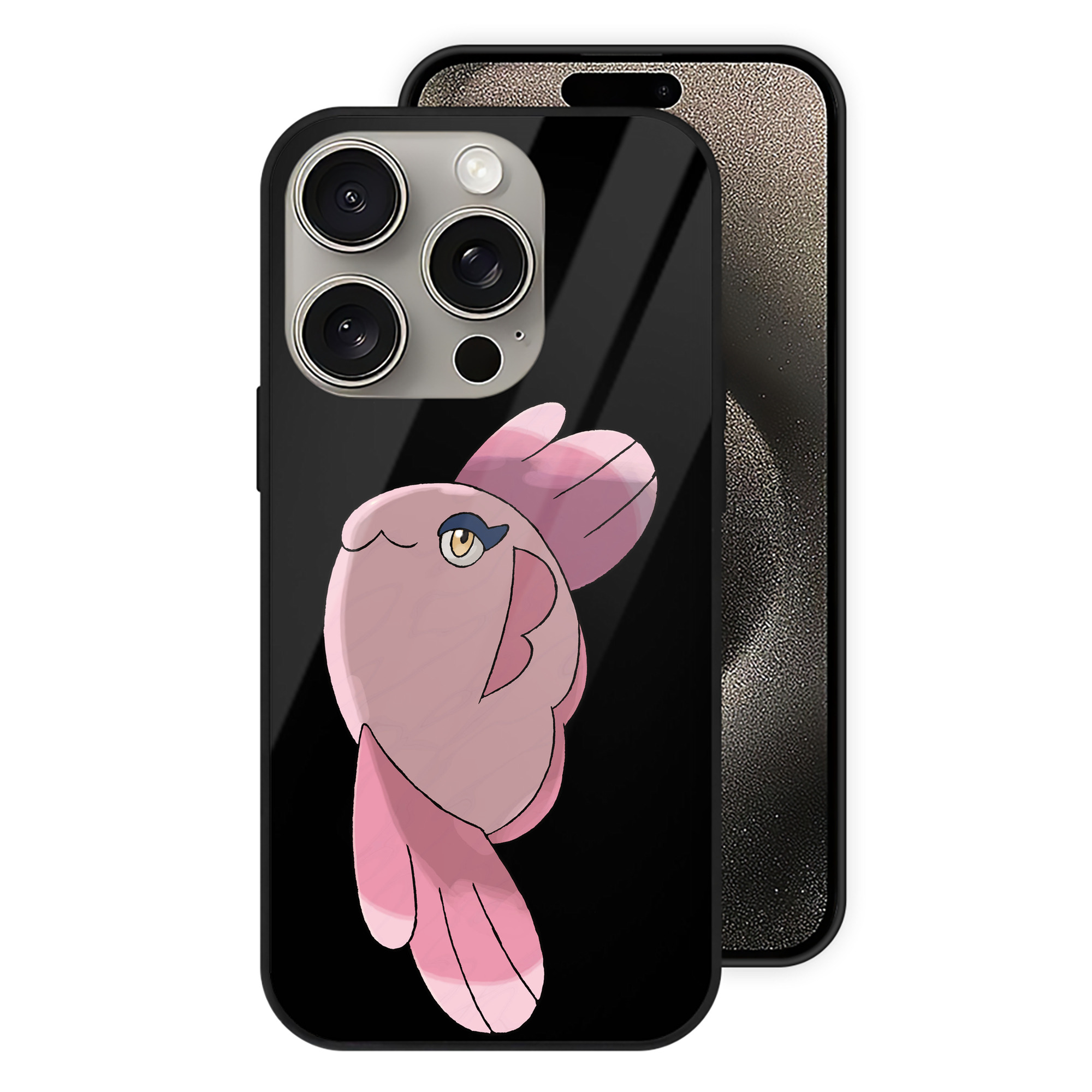 （画像用） ポケットモンスター Pokémon 【iPhone15Pro対応】スマホケース 耐衝撃＆黄変防止 背面ガラス