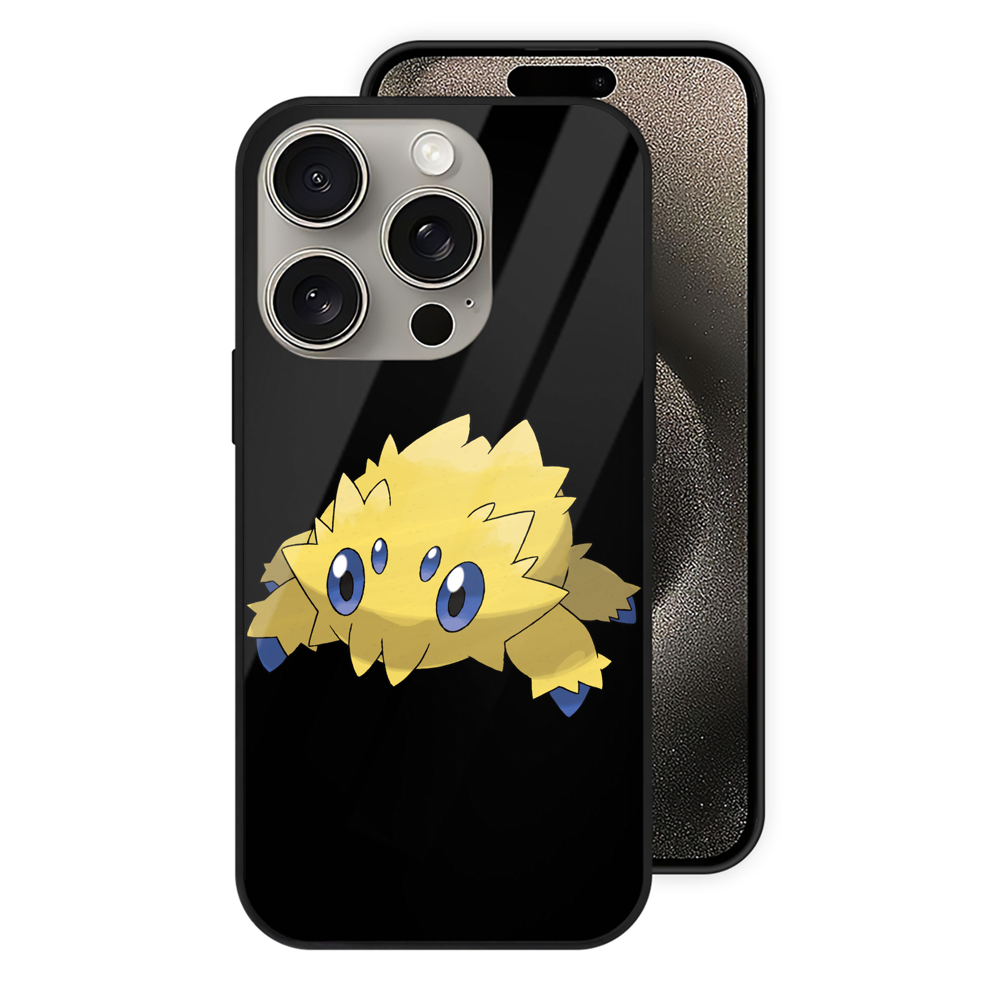 （画像用） ポケットモンスター Pokémon 【iPhone15Pro対応】スマホケース 耐衝撃＆黄変防止 背面ガラス