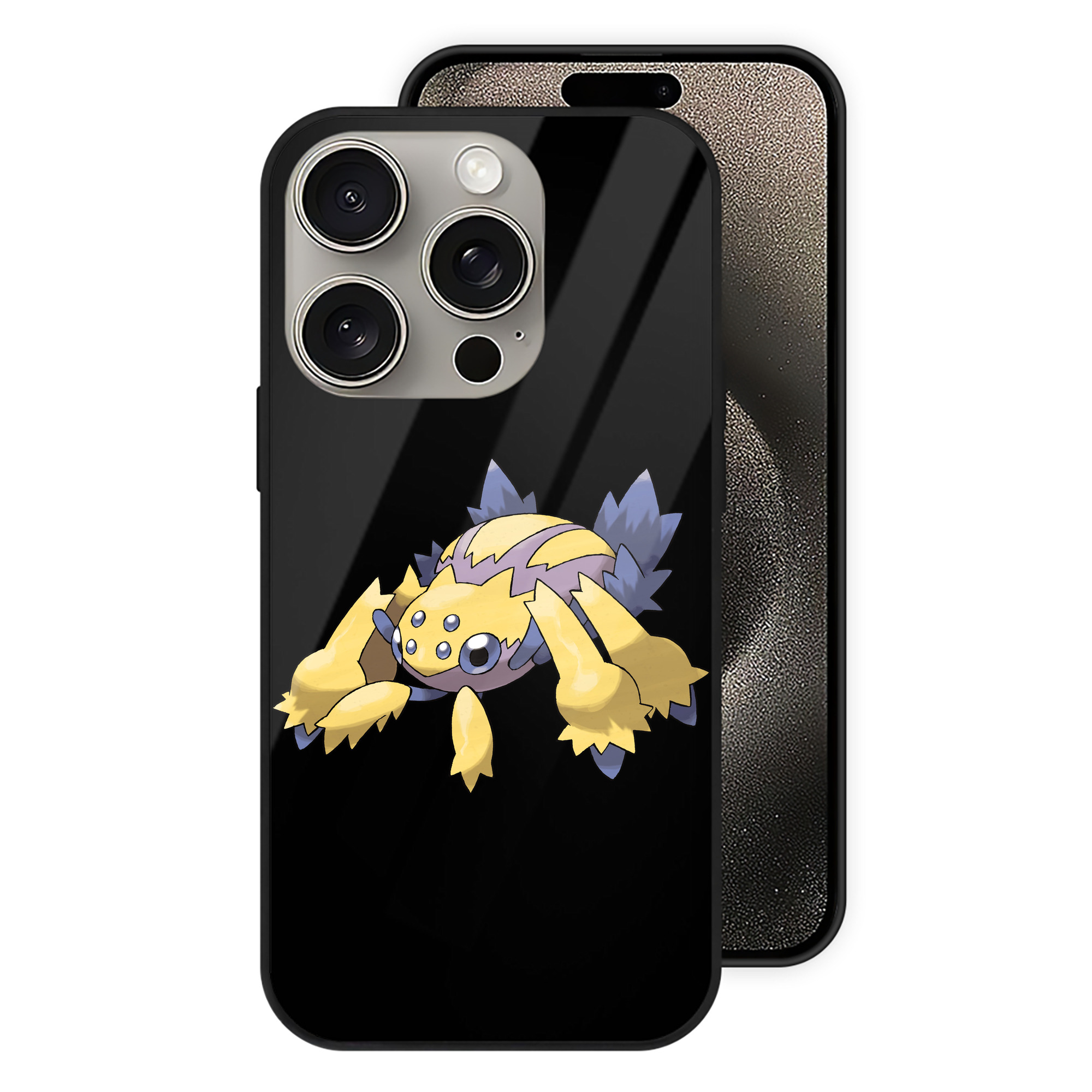 （画像用） ポケットモンスター Pokémon 【iPhone15Pro対応】スマホケース 耐衝撃＆黄変防止 背面ガラス