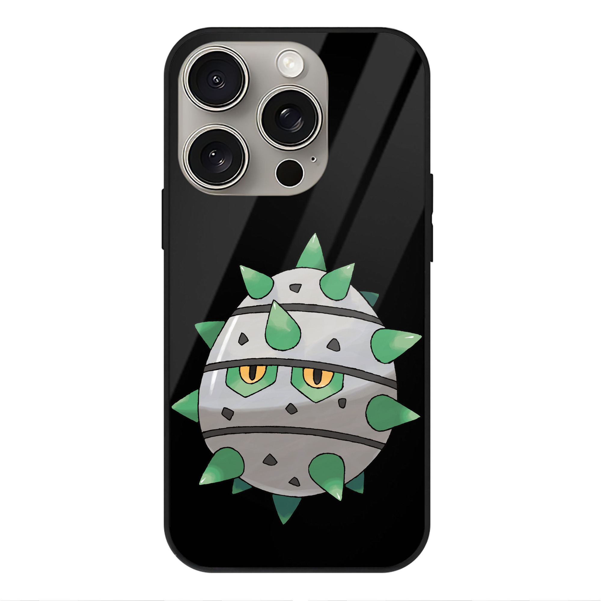 （画像用） ポケットモンスター Pokémon 【iPhone15Pro対応】スマホケース 耐衝撃＆黄変防止 背面ガラス