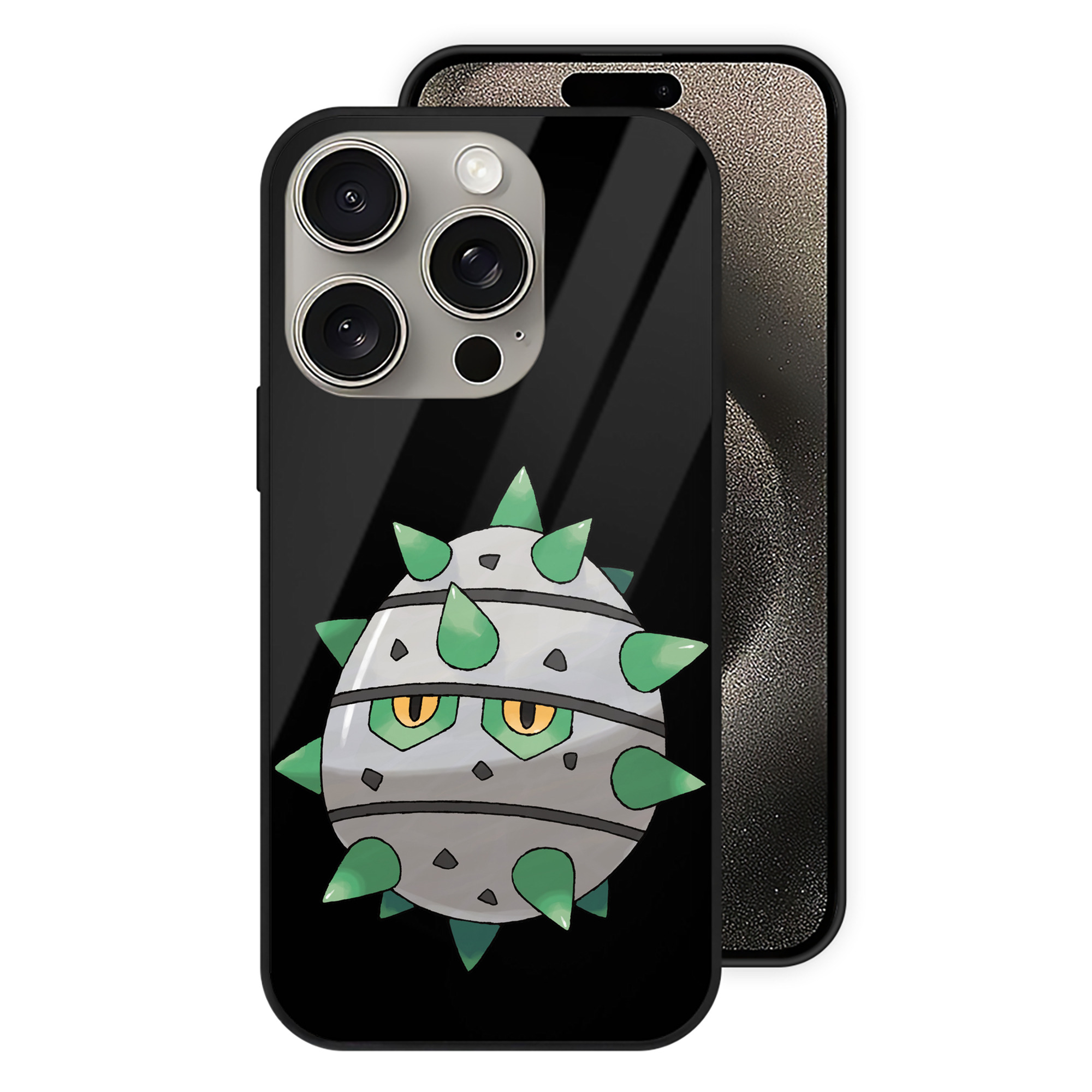 （画像用） ポケットモンスター Pokémon 【iPhone15Pro対応】スマホケース 耐衝撃＆黄変防止 背面ガラス