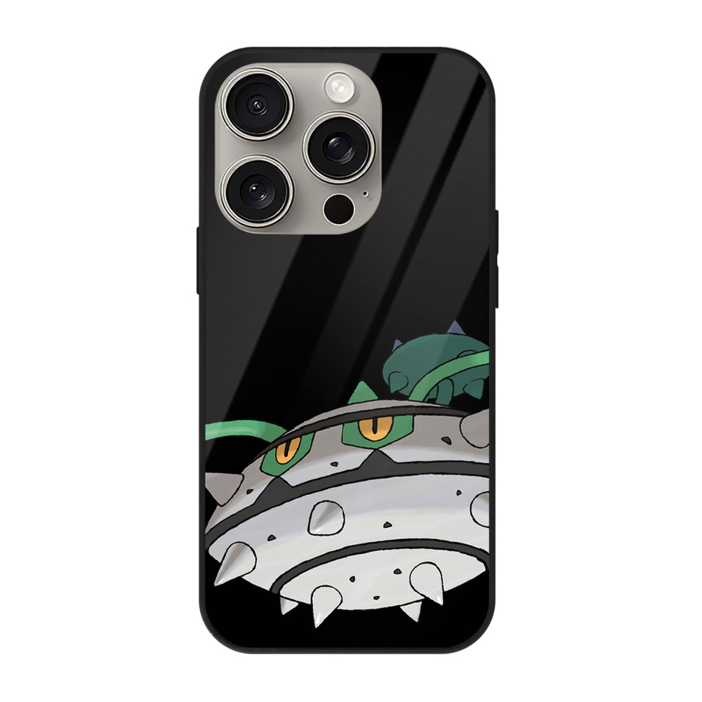 （画像用） ポケットモンスター Pokémon 【iPhone15Pro対応】スマホケース 耐衝撃＆黄変防止 背面ガラス