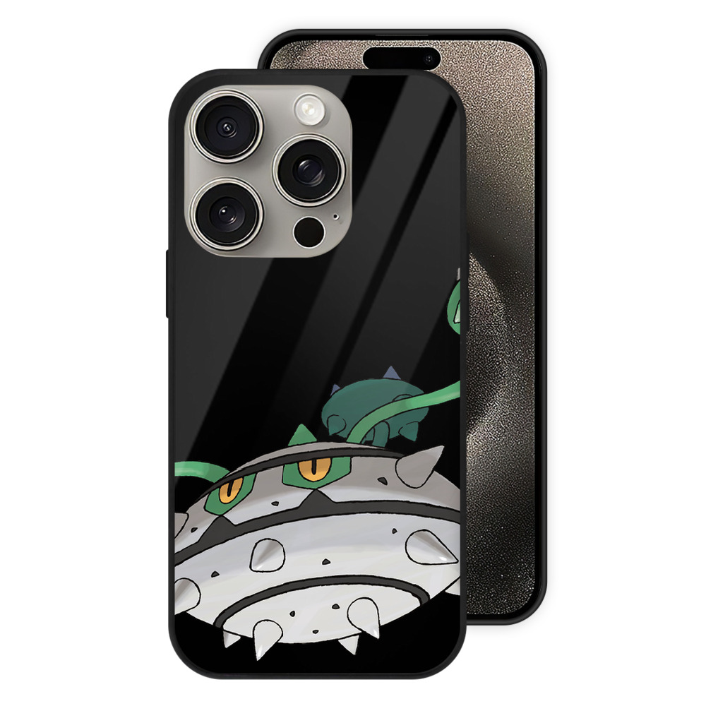 （画像用） ポケットモンスター Pokémon 【iPhone15Pro対応】スマホケース 耐衝撃＆黄変防止 背面ガラス