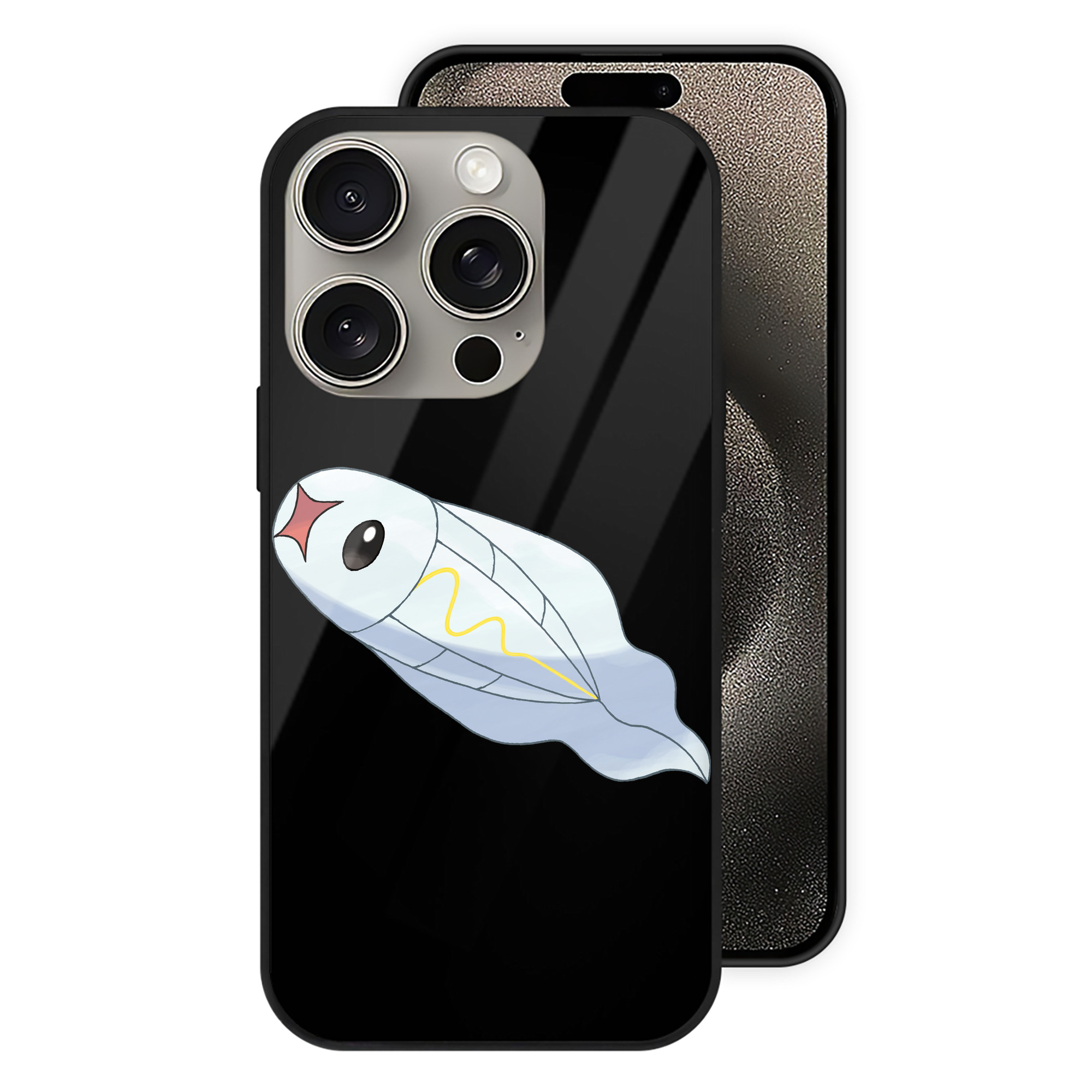 （画像用） ポケットモンスター Pokémon 【iPhone15Pro対応】スマホケース 耐衝撃＆黄変防止 背面ガラス
