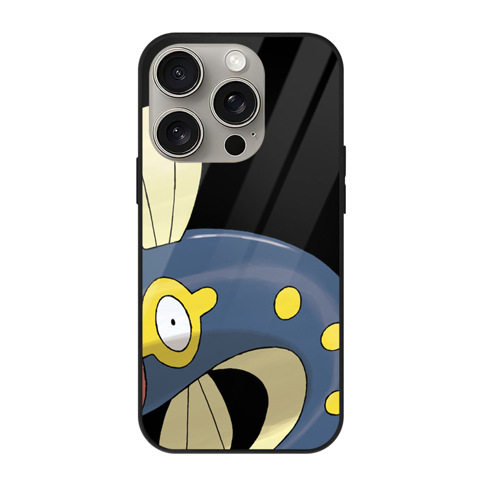 （画像用） ポケットモンスター Pokémon 【iPhone15Pro対応】スマホケース 耐衝撃＆黄変防止 背面ガラス