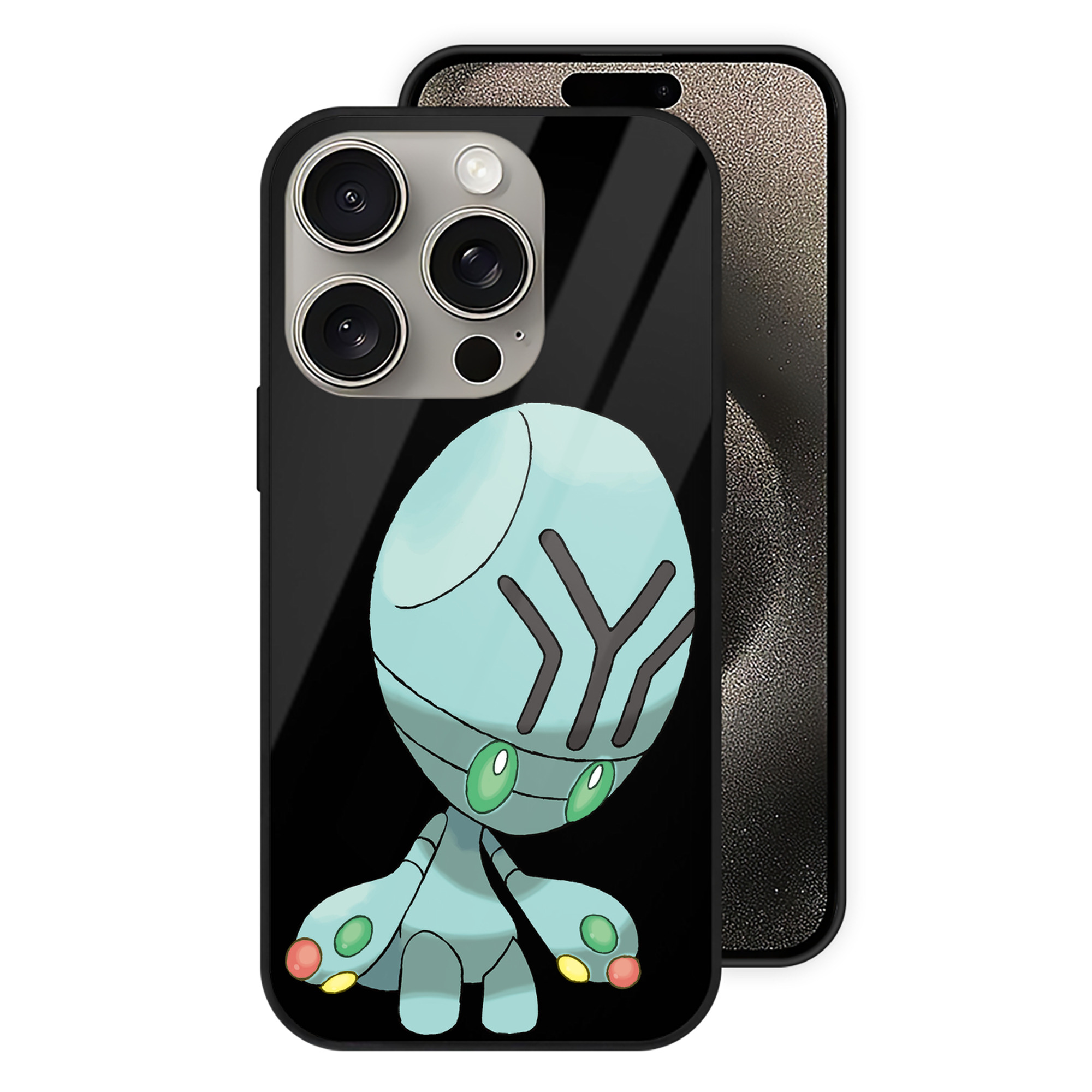 （画像用） ポケットモンスター Pokémon 【iPhone15Pro対応】スマホケース 耐衝撃＆黄変防止 背面ガラス