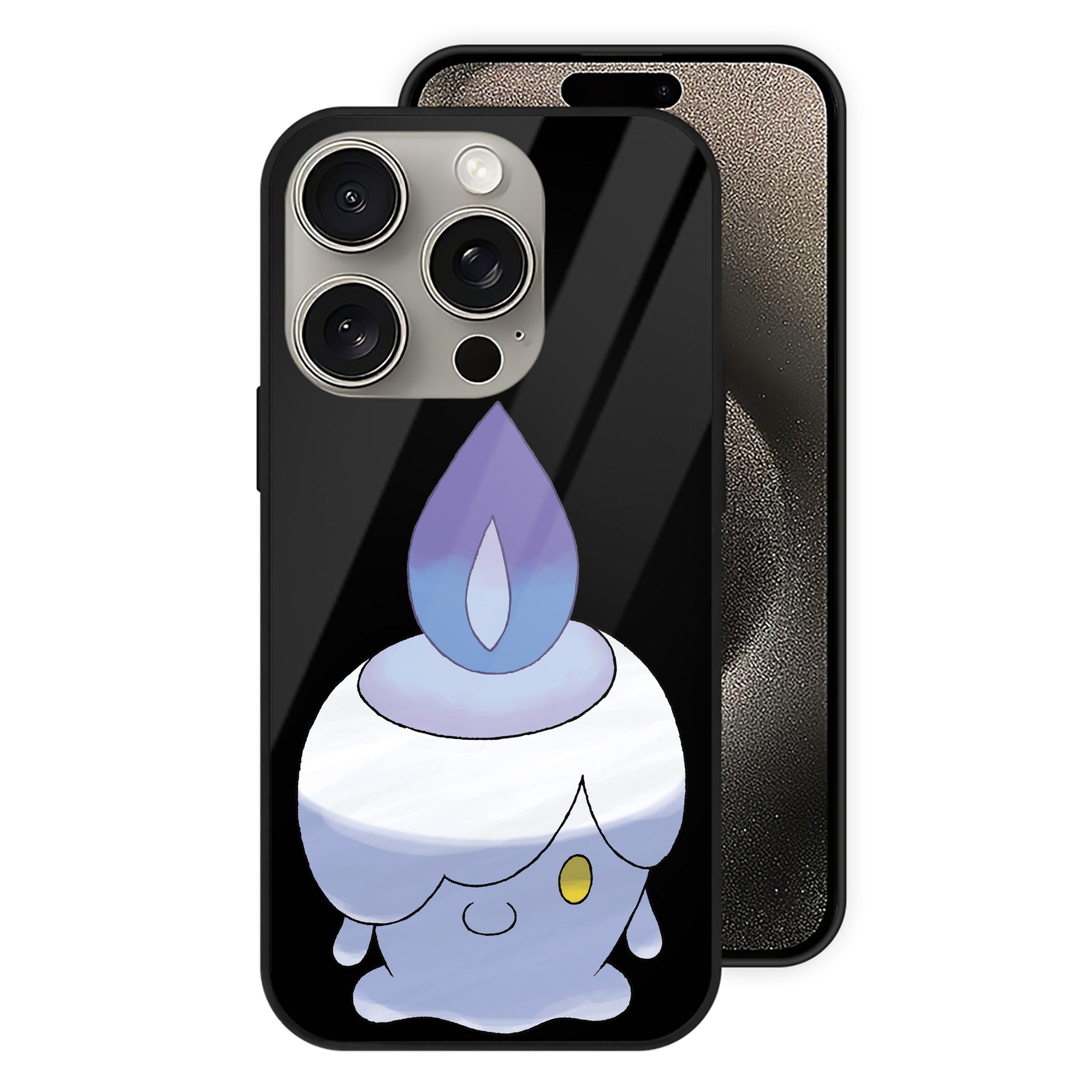 （画像用） ポケットモンスター Pokémon 【iPhone15Pro対応】スマホケース 耐衝撃＆黄変防止 背面ガラス