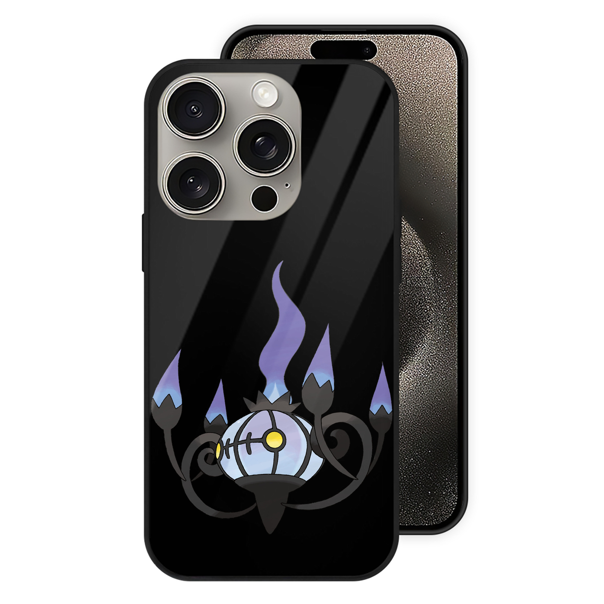 （画像用） ポケットモンスター Pokémon 【iPhone15Pro対応】スマホケース 耐衝撃＆黄変防止 背面ガラス