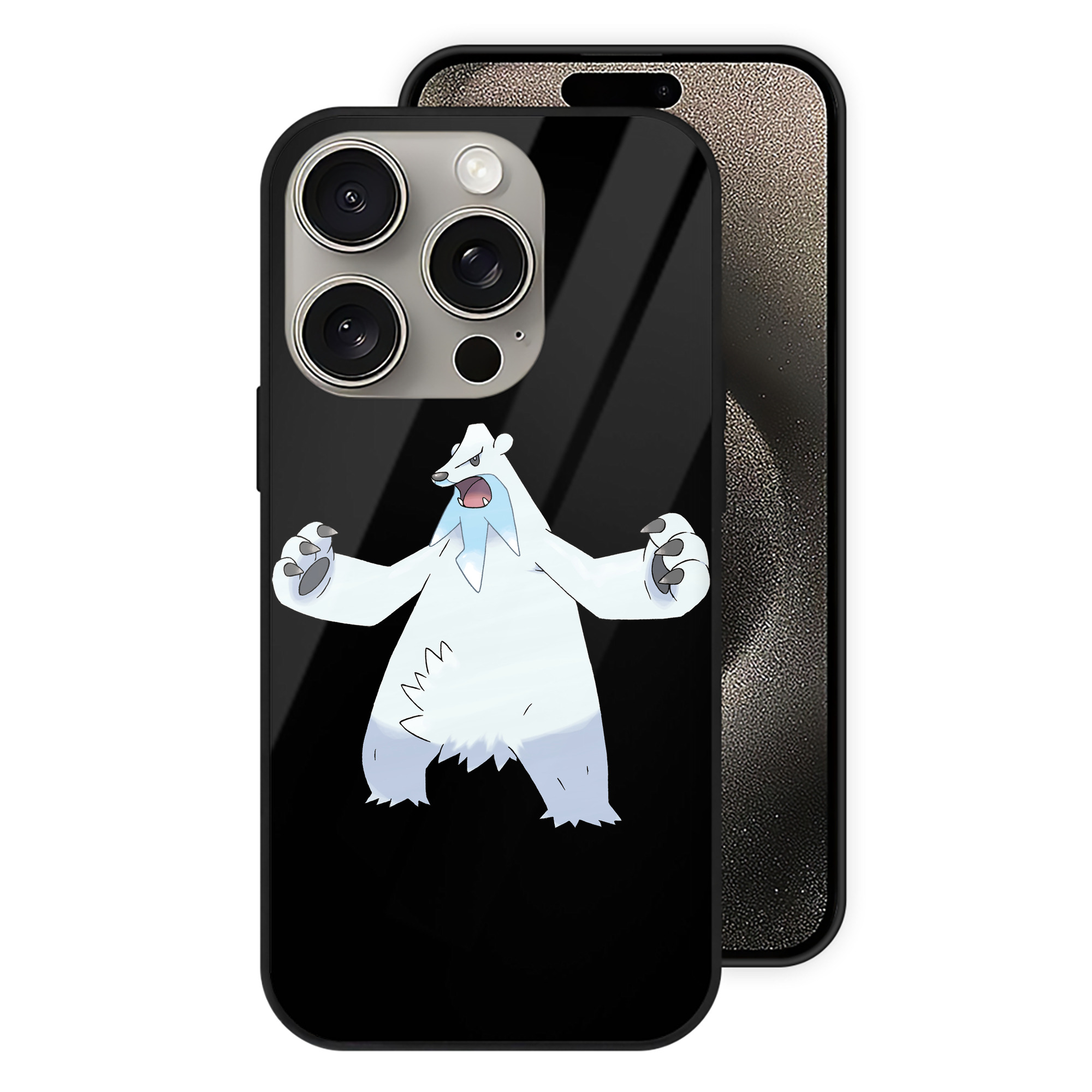 （画像用） ポケットモンスター Pokémon 【iPhone15Pro対応】スマホケース 耐衝撃＆黄変防止 背面ガラス