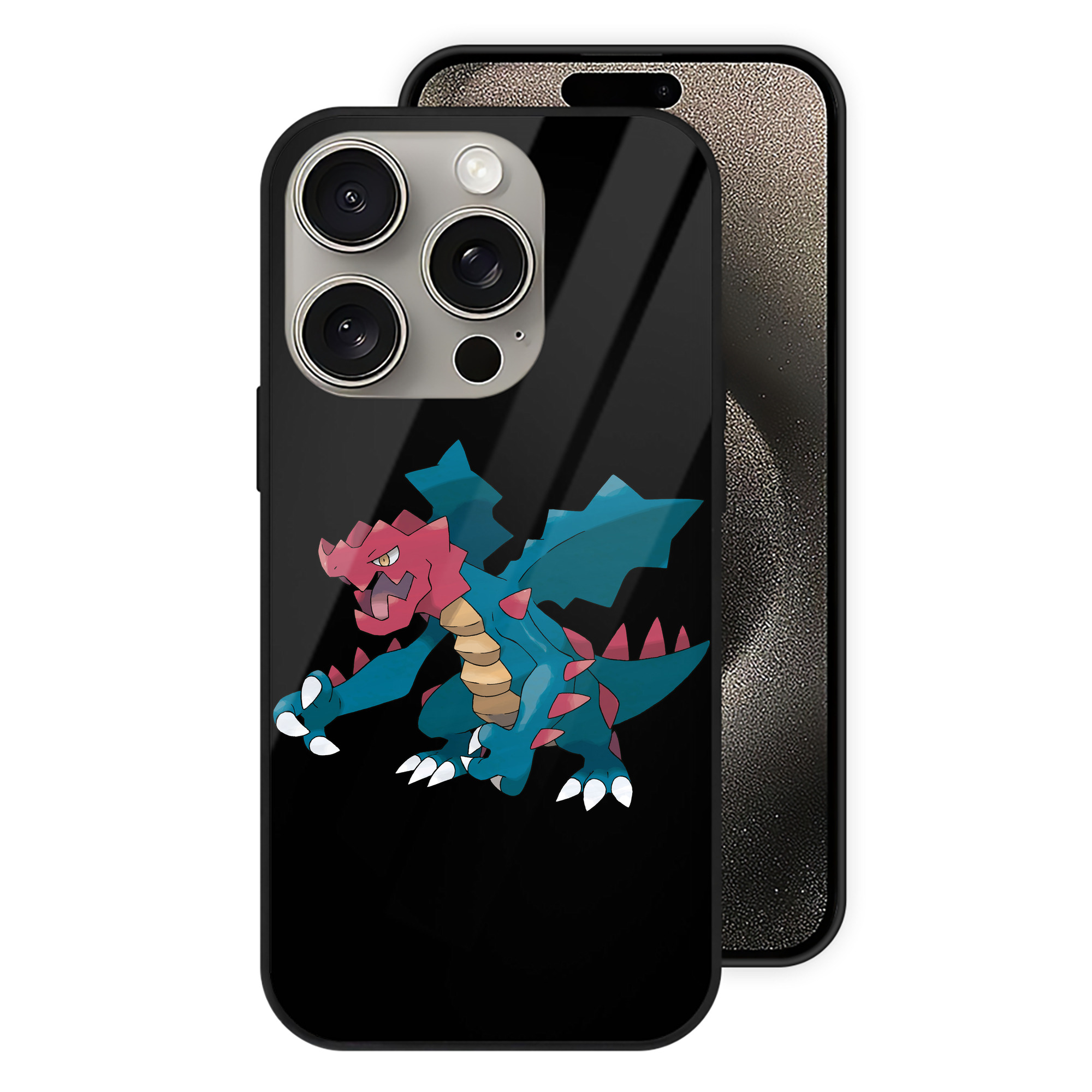 （画像用） ポケットモンスター Pokémon 【iPhone15Pro対応】スマホケース 耐衝撃＆黄変防止 背面ガラス