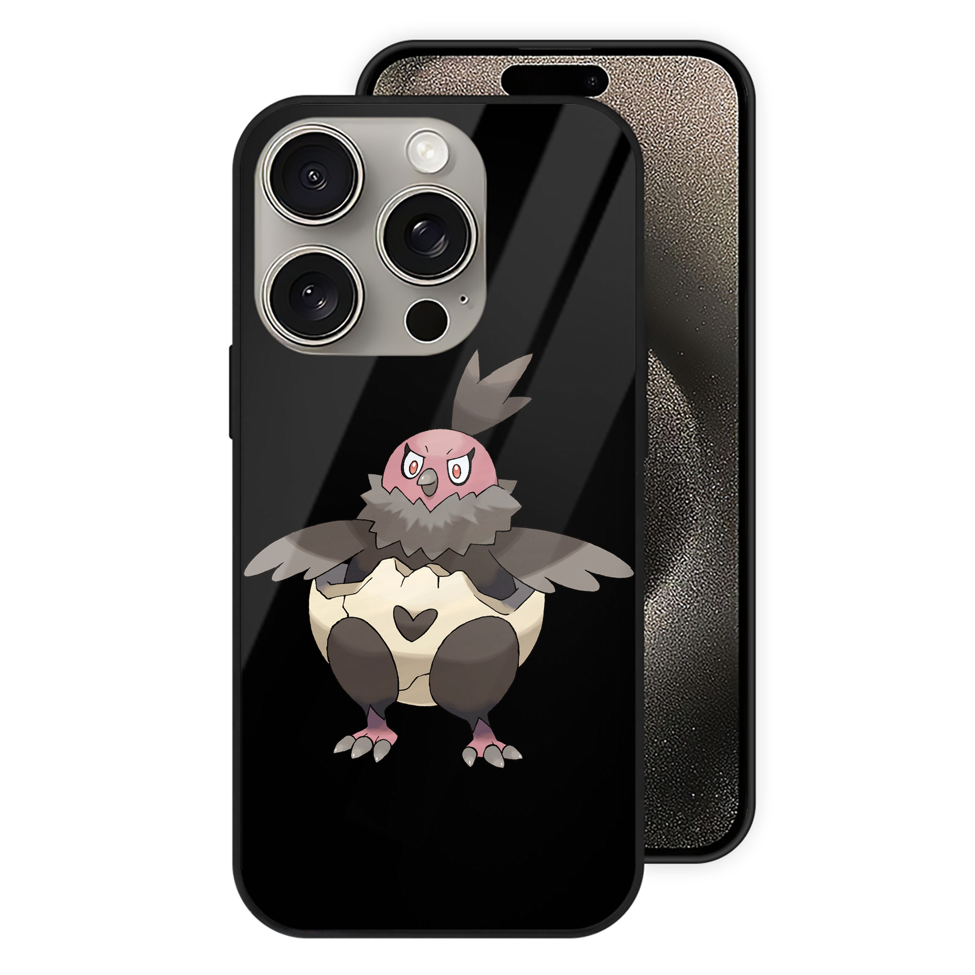 （画像用） ポケットモンスター Pokémon 【iPhone15Pro対応】スマホケース 耐衝撃＆黄変防止 背面ガラス