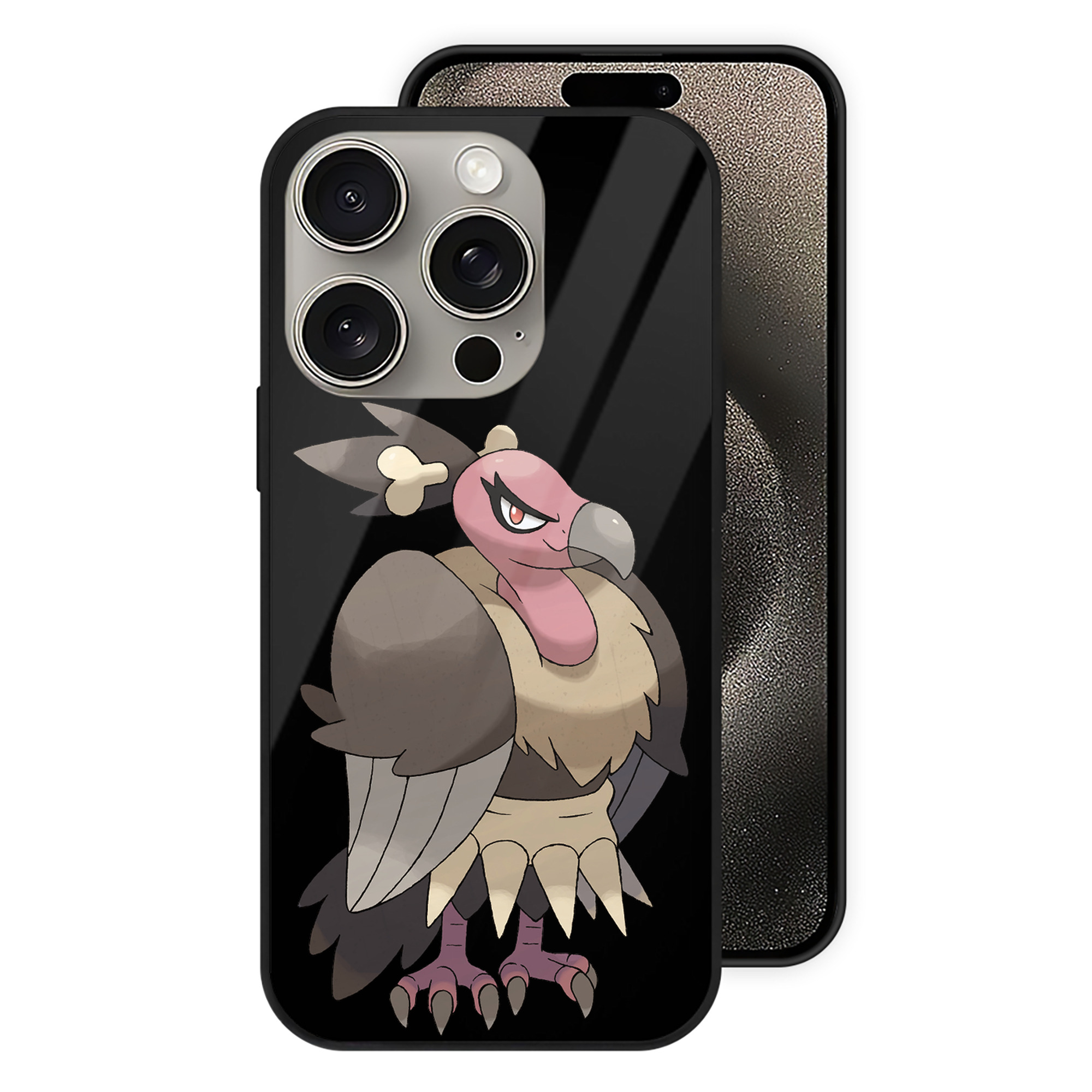 （画像用） ポケットモンスター Pokémon 【iPhone15Pro対応】スマホケース 耐衝撃＆黄変防止 背面ガラス