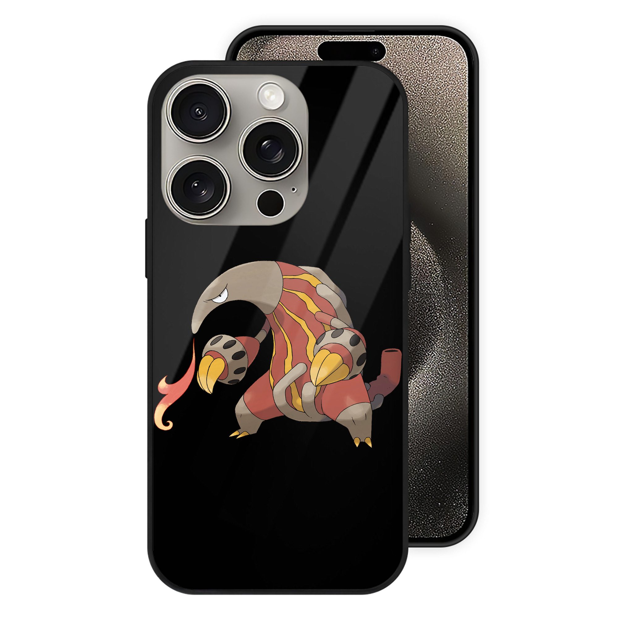 （画像用） ポケットモンスター Pokémon 【iPhone15Pro対応】スマホケース 耐衝撃＆黄変防止 背面ガラス
